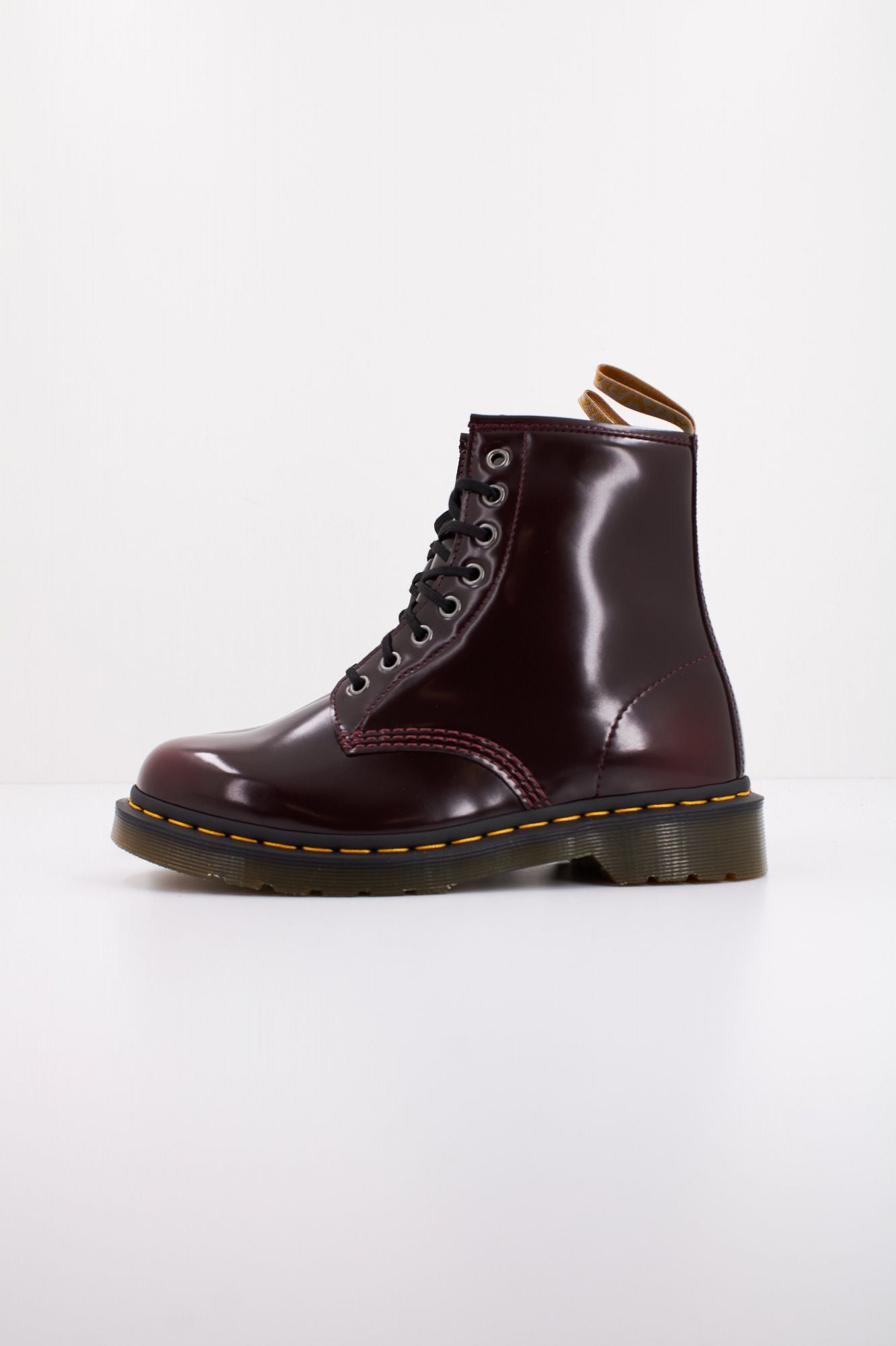 Vegan Dr Martens Rojos Botas 1460 Vegan En Rojo Cereza Martens