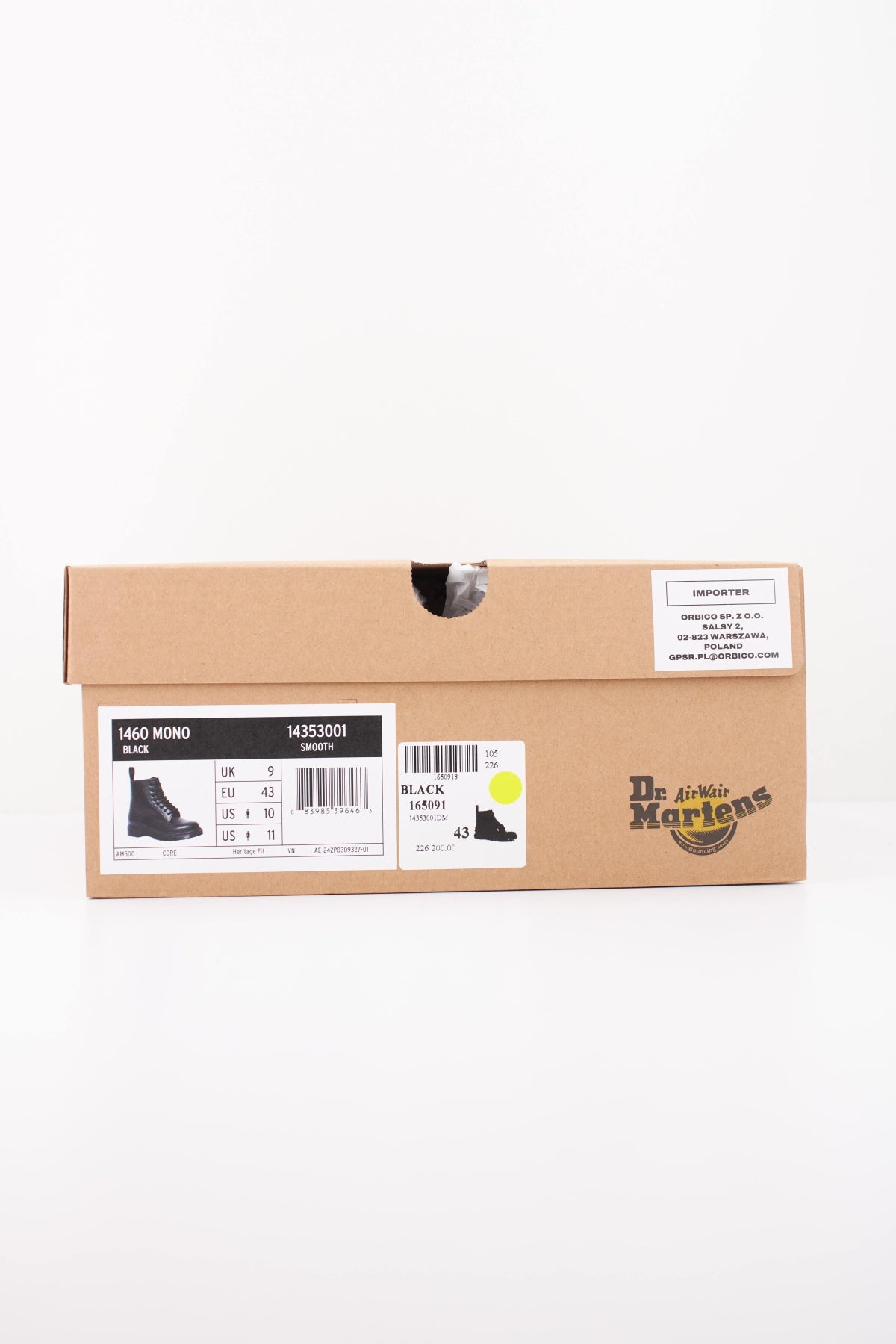 DR. MARTENS 1460 MONO en color NEGRO (6)