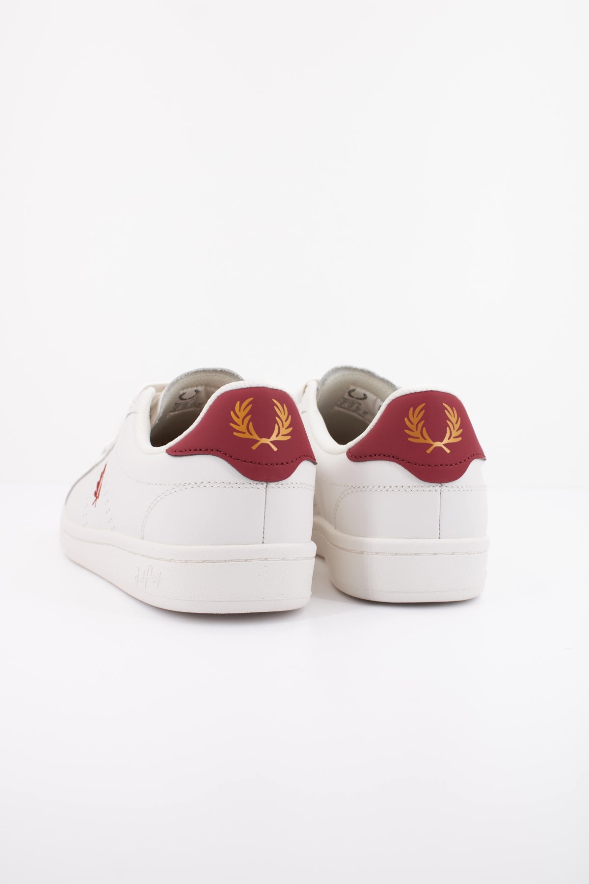 FRED PERRY B721 LEATHER B6312 en color BLANCO (4)