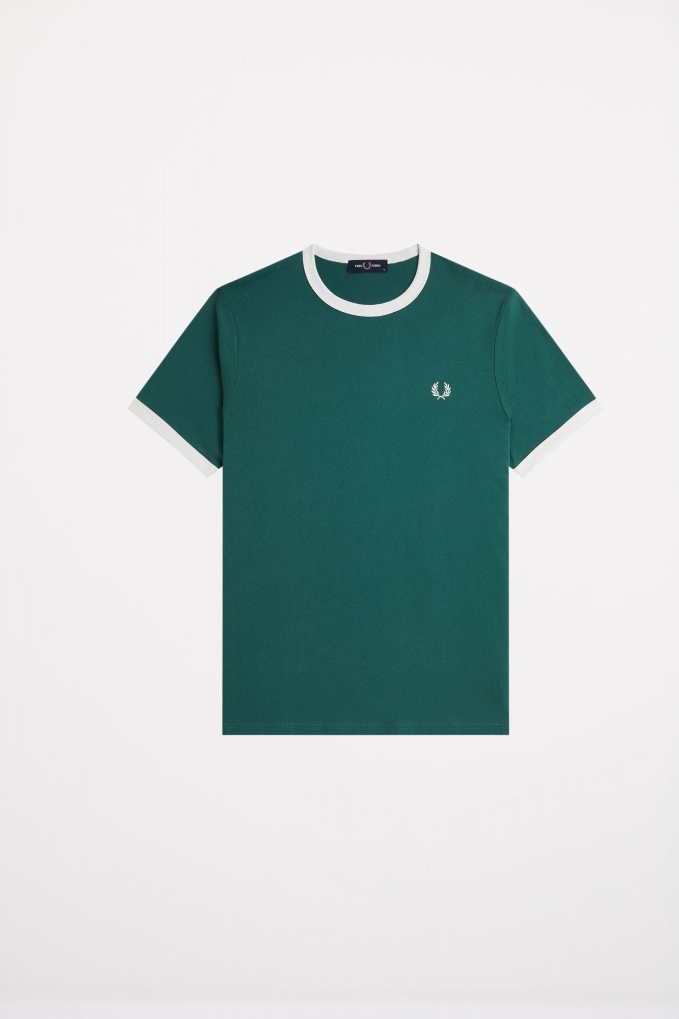 FRED PERRY RINGER T-SHIRT en color VERDE (2)
