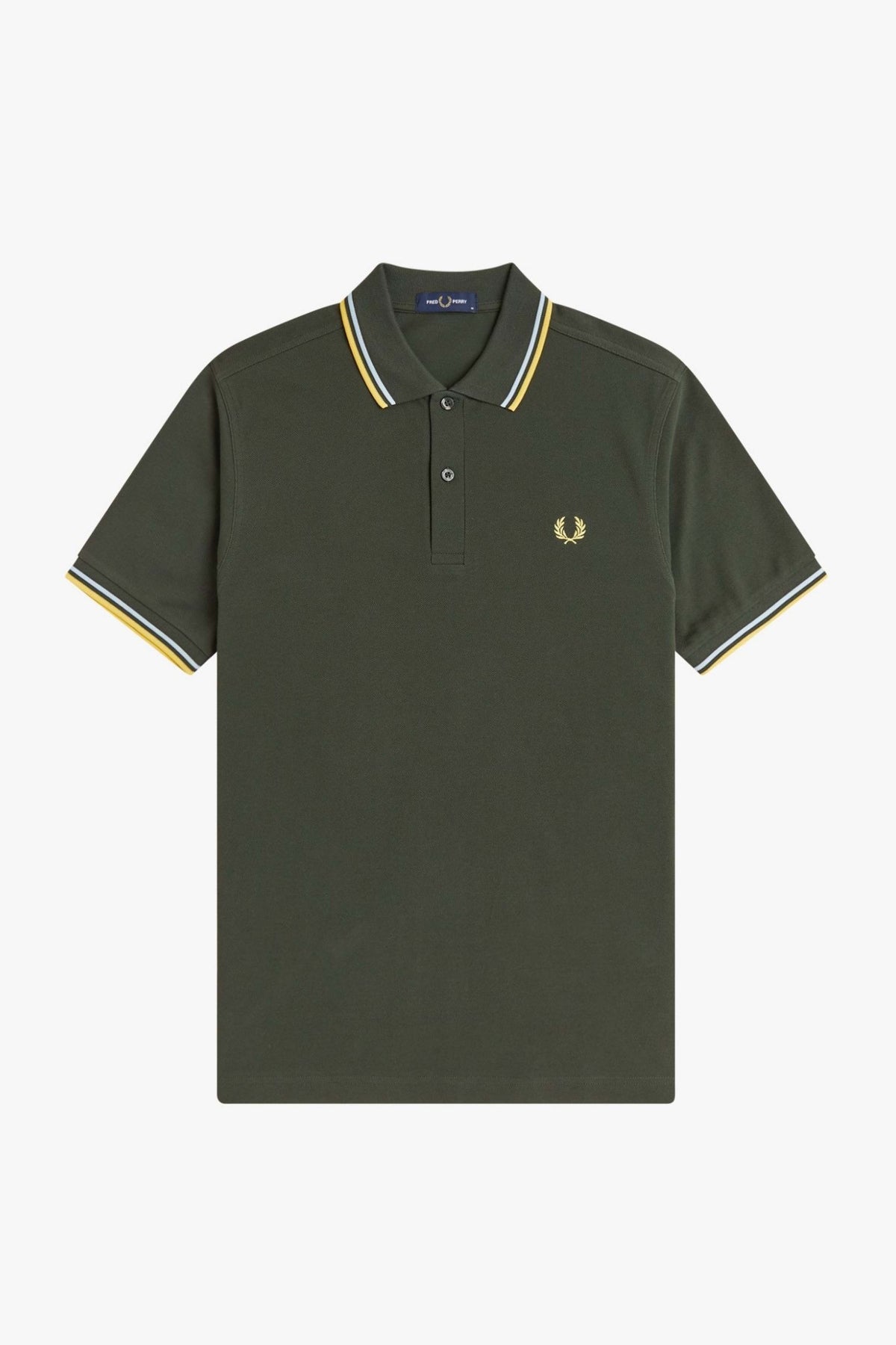 FRED PERRY TWIN TIPPED en color VERDE (1)