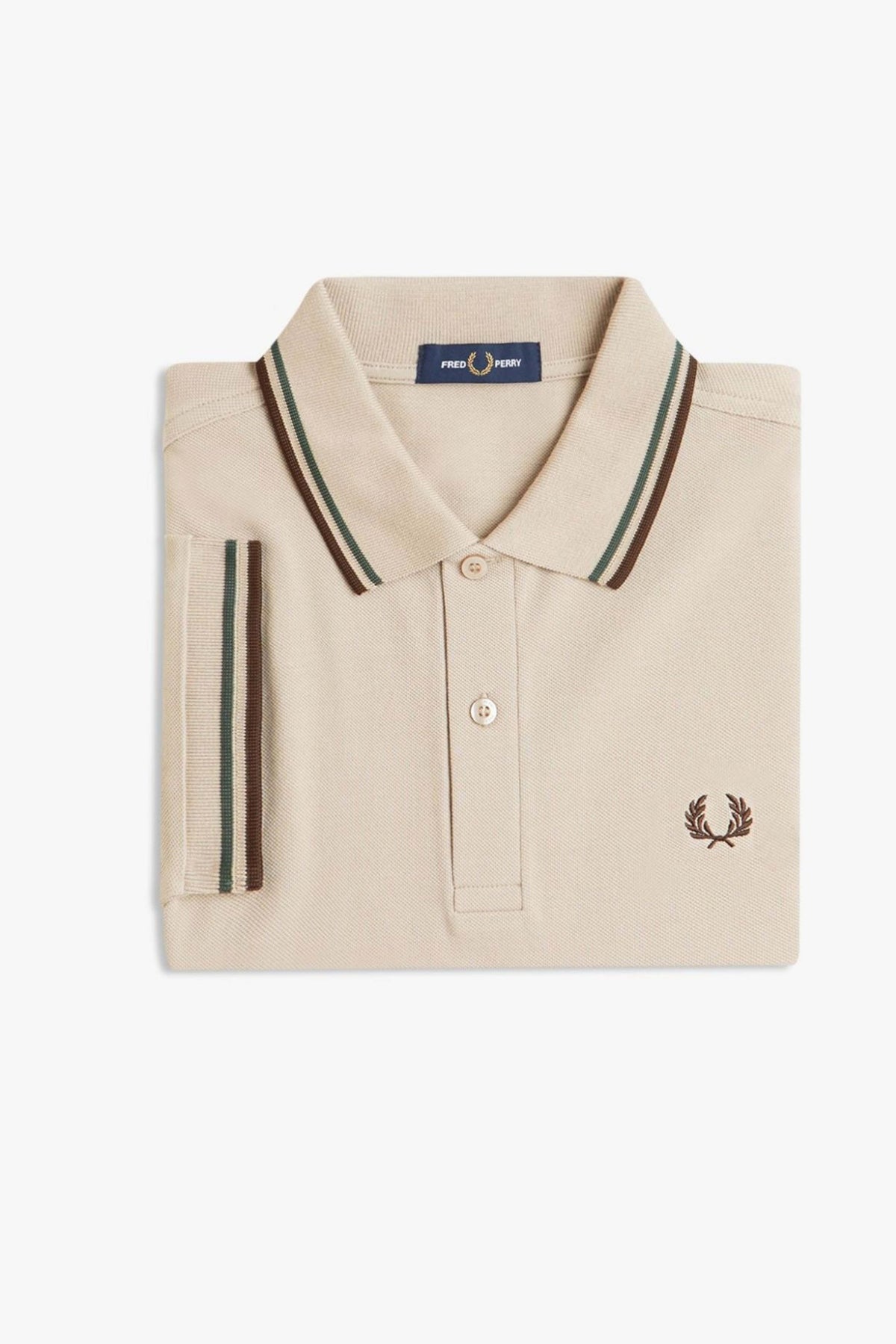 FRED PERRY TWIN TIPPED en color BEIS (4)