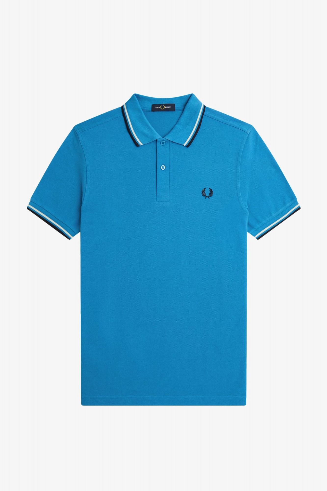 FRED PERRY TWIN TIPPED FRED PERRY SHIR en color AZUL (2)