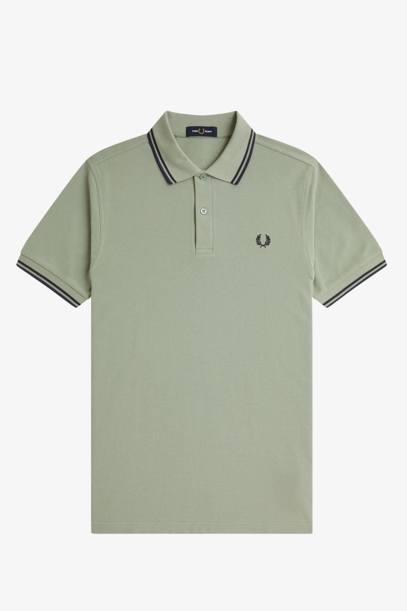 FRED PERRY TWIN TIPPED en color VERDE (2)