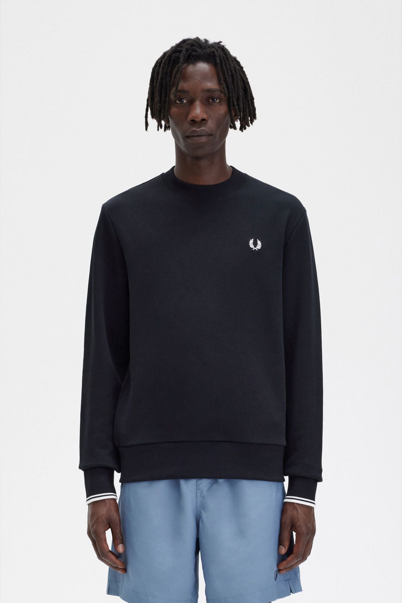 FRED PERRY CREW NECK en color NEGRO (1)