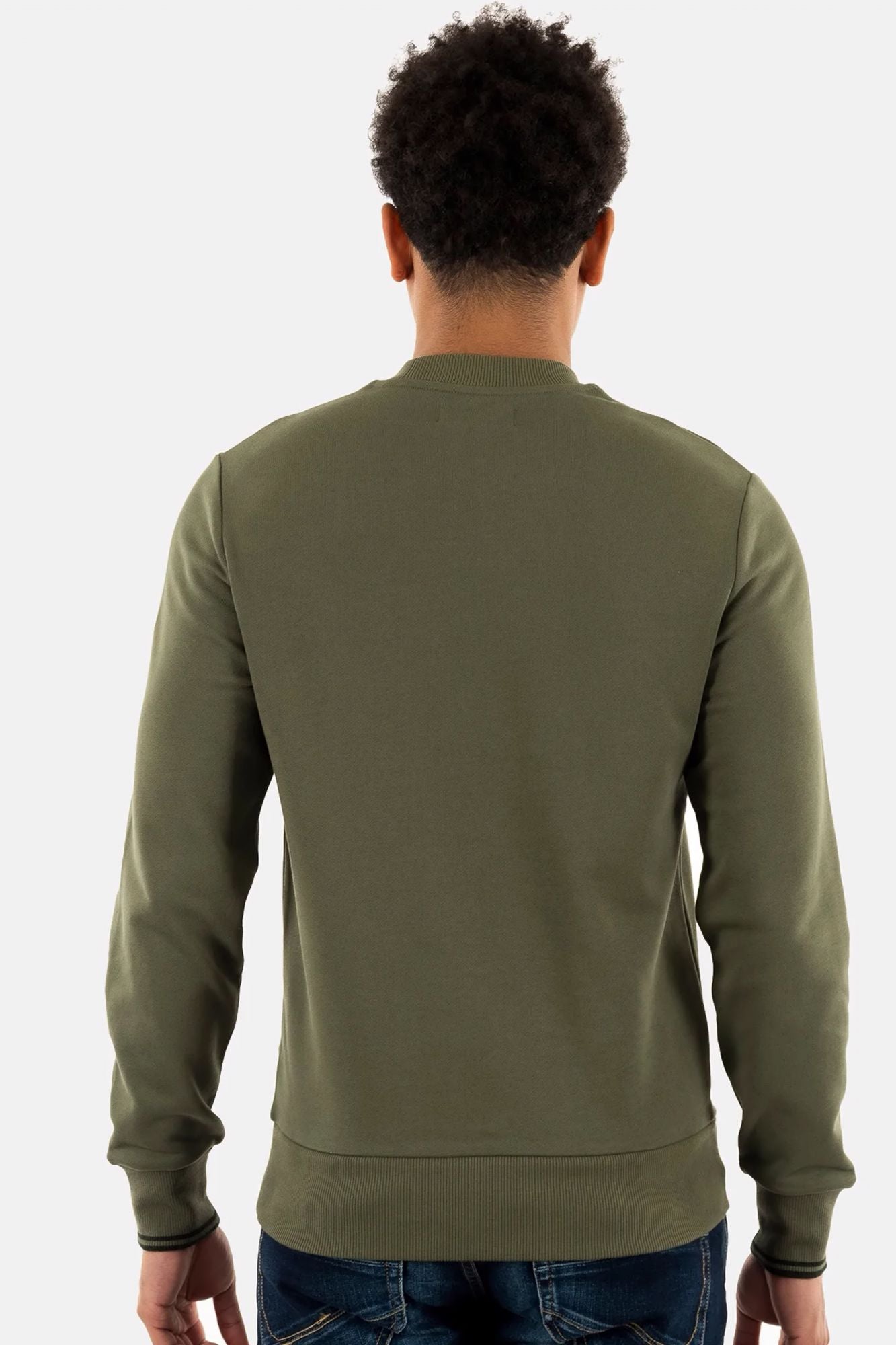 FRED PERRY NECK SWEATSHIRT en color VERDE (2)