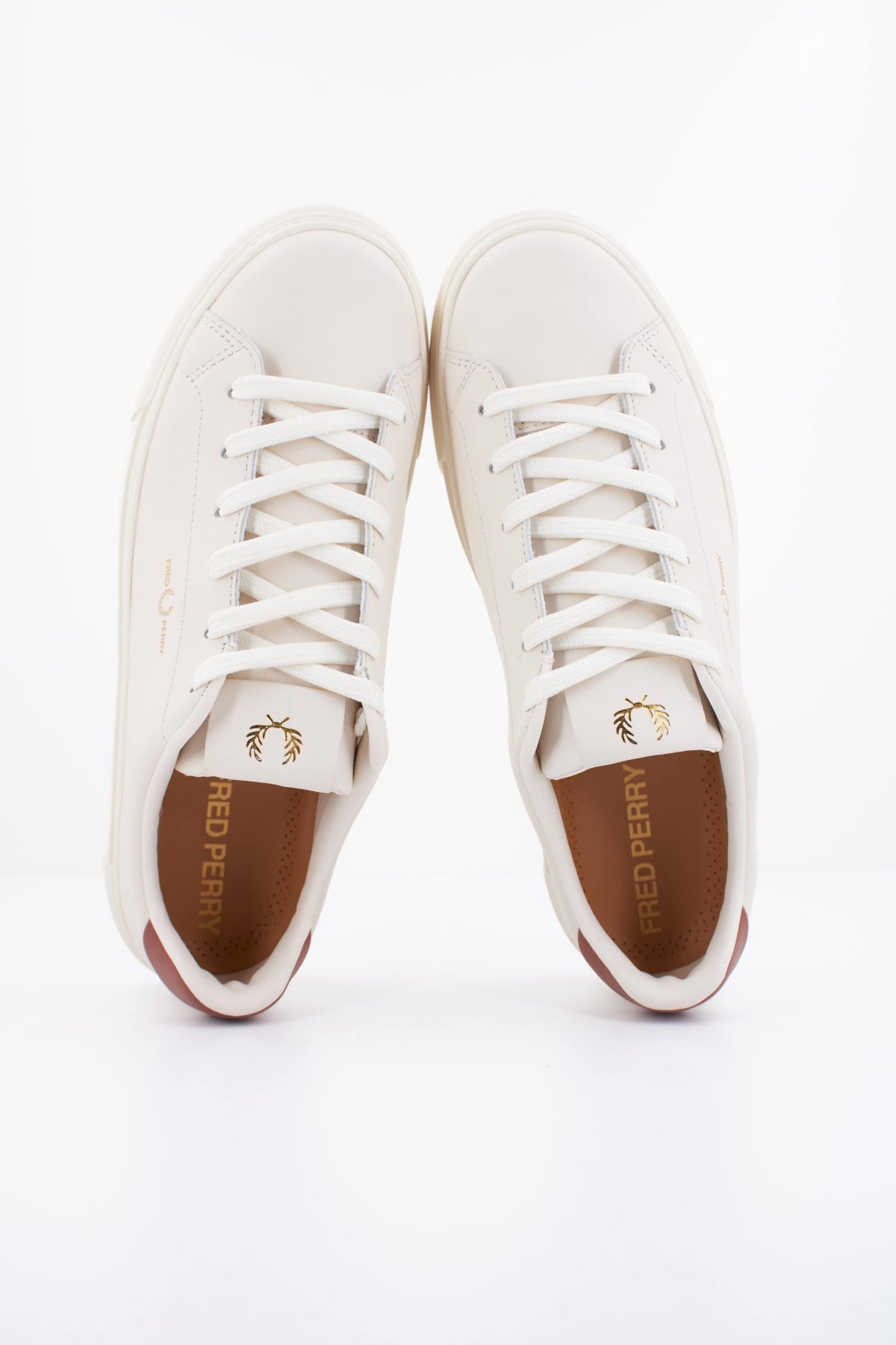 FRED PERRY B71 LEATHER en color BEIS (3)