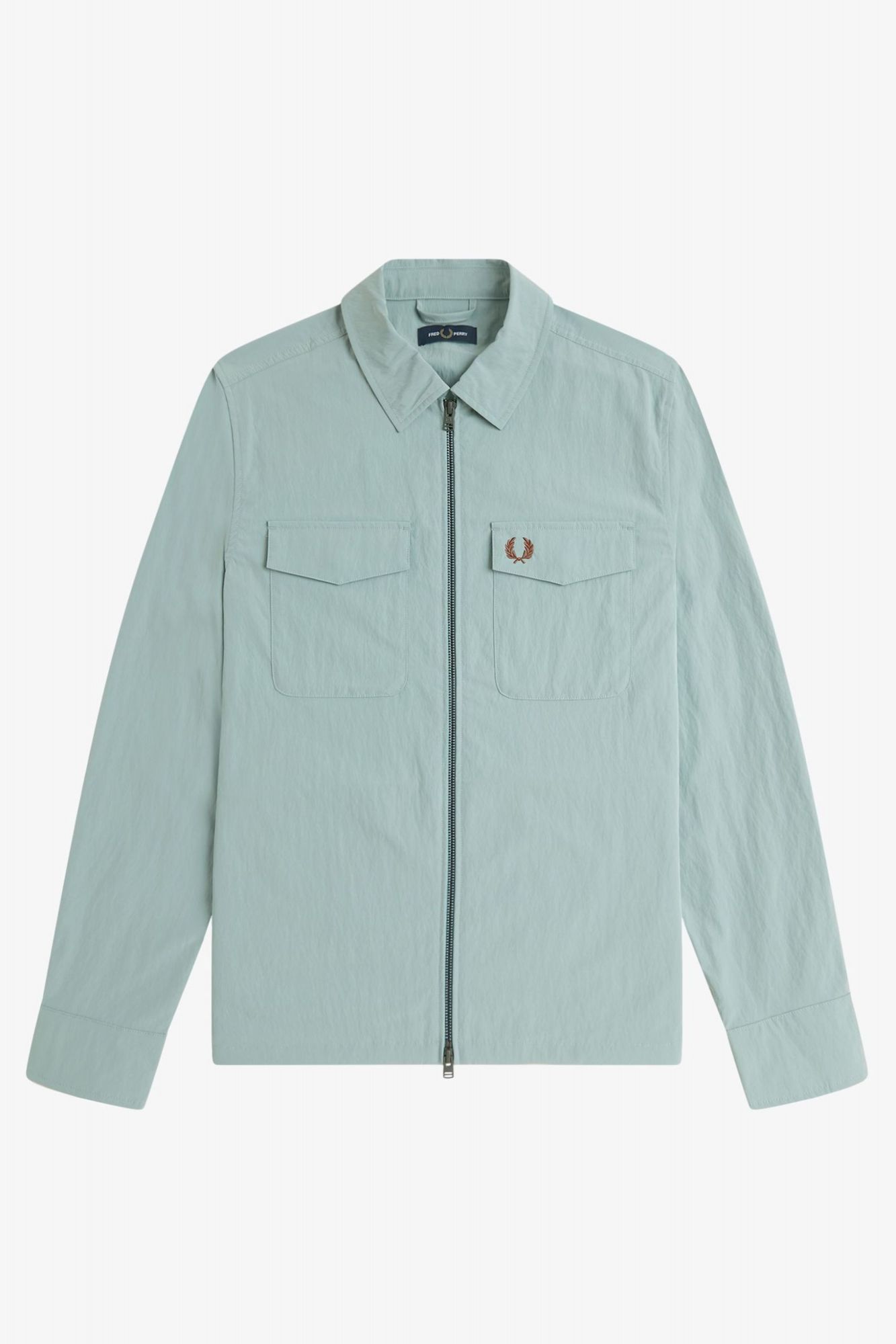 FRED PERRY ZIP THROUGH OVERSHIRT en color AZUL (2)