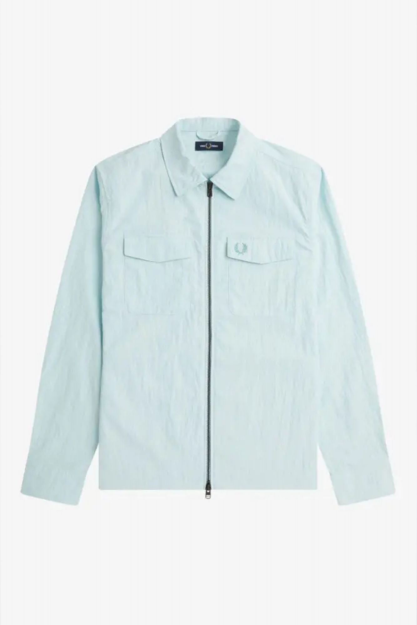 FRED PERRY ZIP THROUGH OVERSHIRT en color AZUL (2)