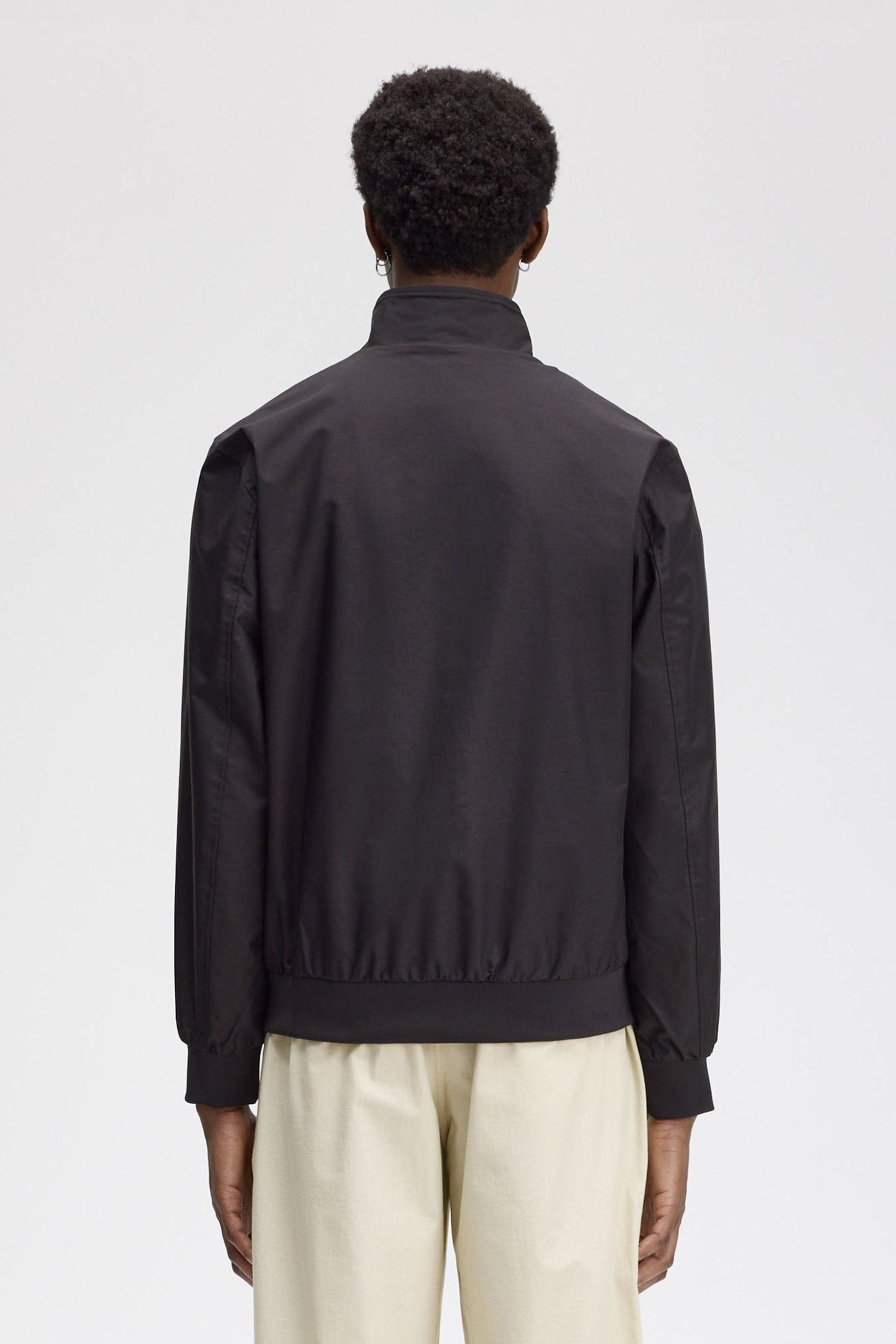 FRED PERRY THE BRENTHAM JACKET en color NEGRO (4)