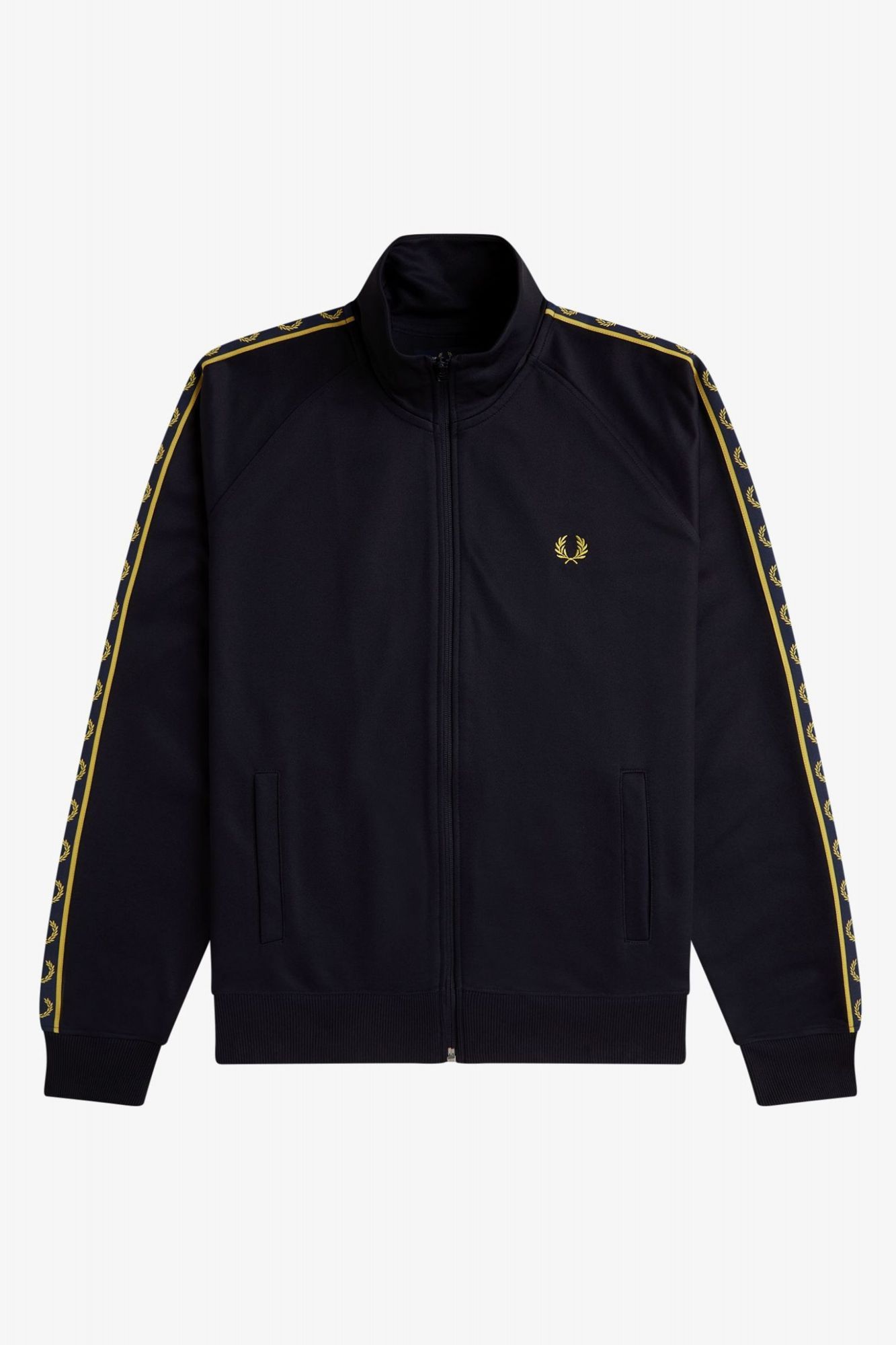 FRED PERRY CONTRAST TAPE TRACK KACKET en color AZUL (2)