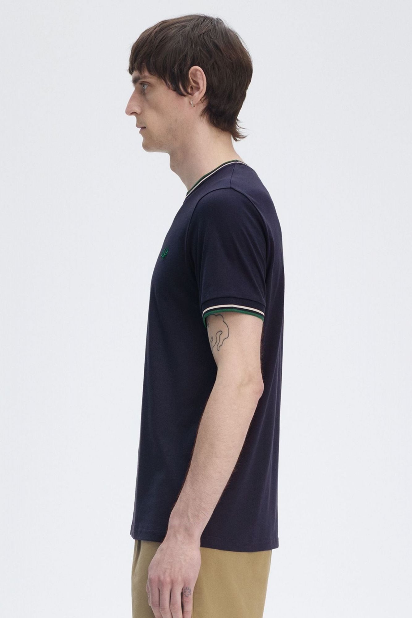 FRED PERRY TWIN TIPPED T-SHIRT en color AZUL (3)