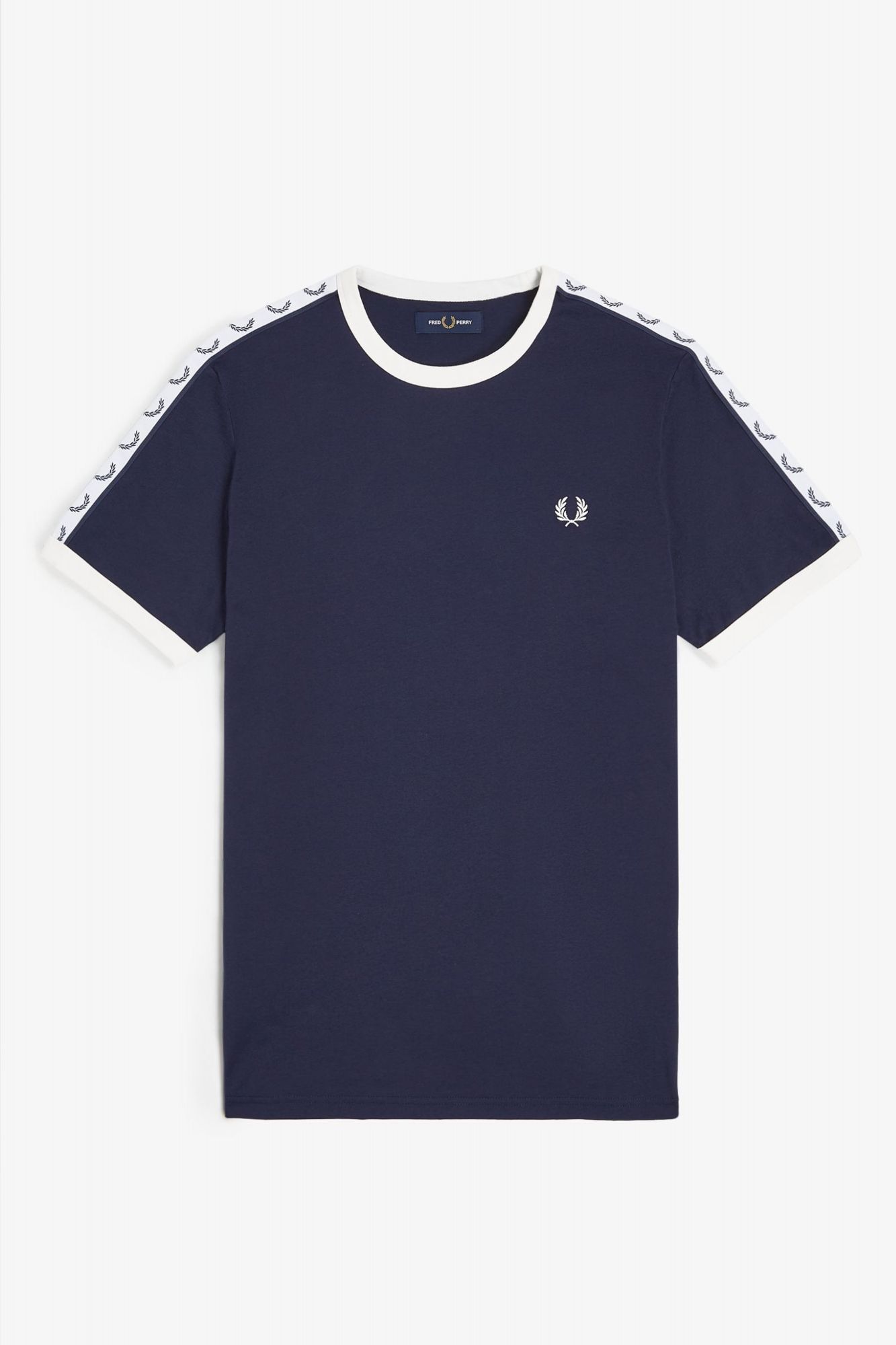 FRED PERRY TAPED RINGER T-SHIRT en color AZUL (2)