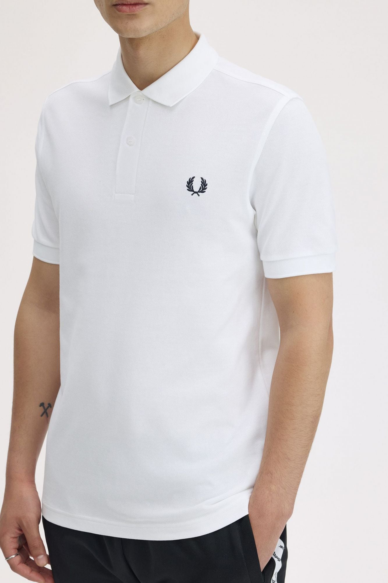 FRED PERRY PLAIN FRED PERRY SHIRT en color BLANCO (4)