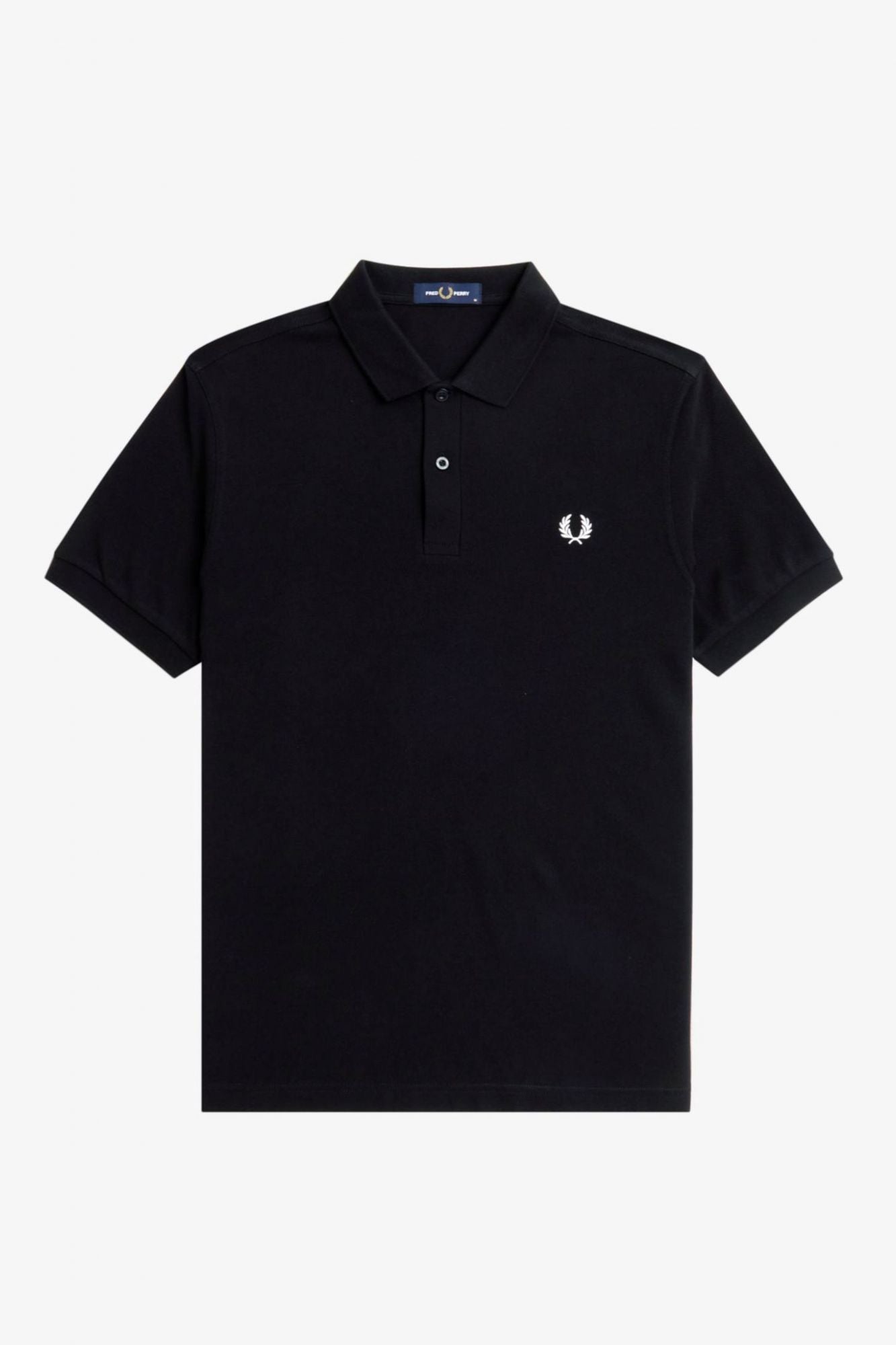 FRED PERRY PLAIN FRED PERRY SHIRT en color NEGRO (2)