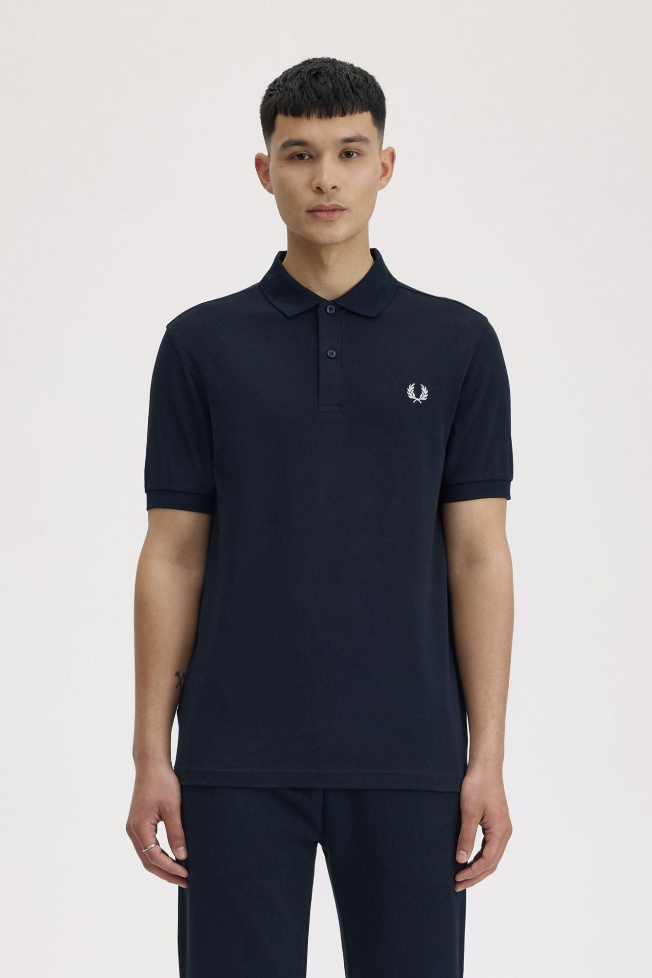 FRED PERRY PLAIN FRED PERRY SHIRT en color AZUL (1)