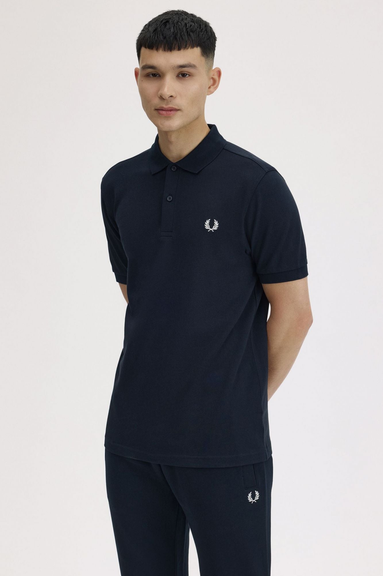 FRED PERRY PLAIN FRED PERRY SHIRT en color AZUL (4)