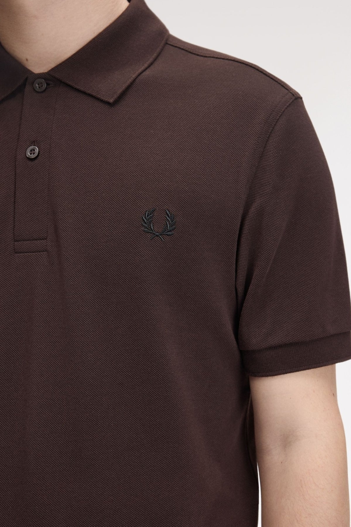 FRED PERRY PLAIN FRED PERRY SHIRT en color MARRON (2)