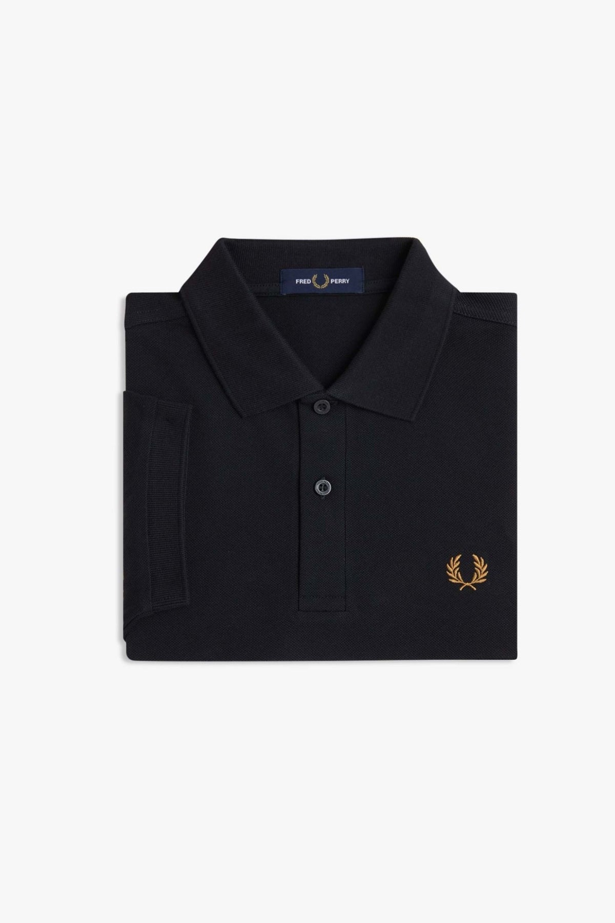 FRED PERRY PLAIN FRED PERRY SHIRT en color NEGRO (3)