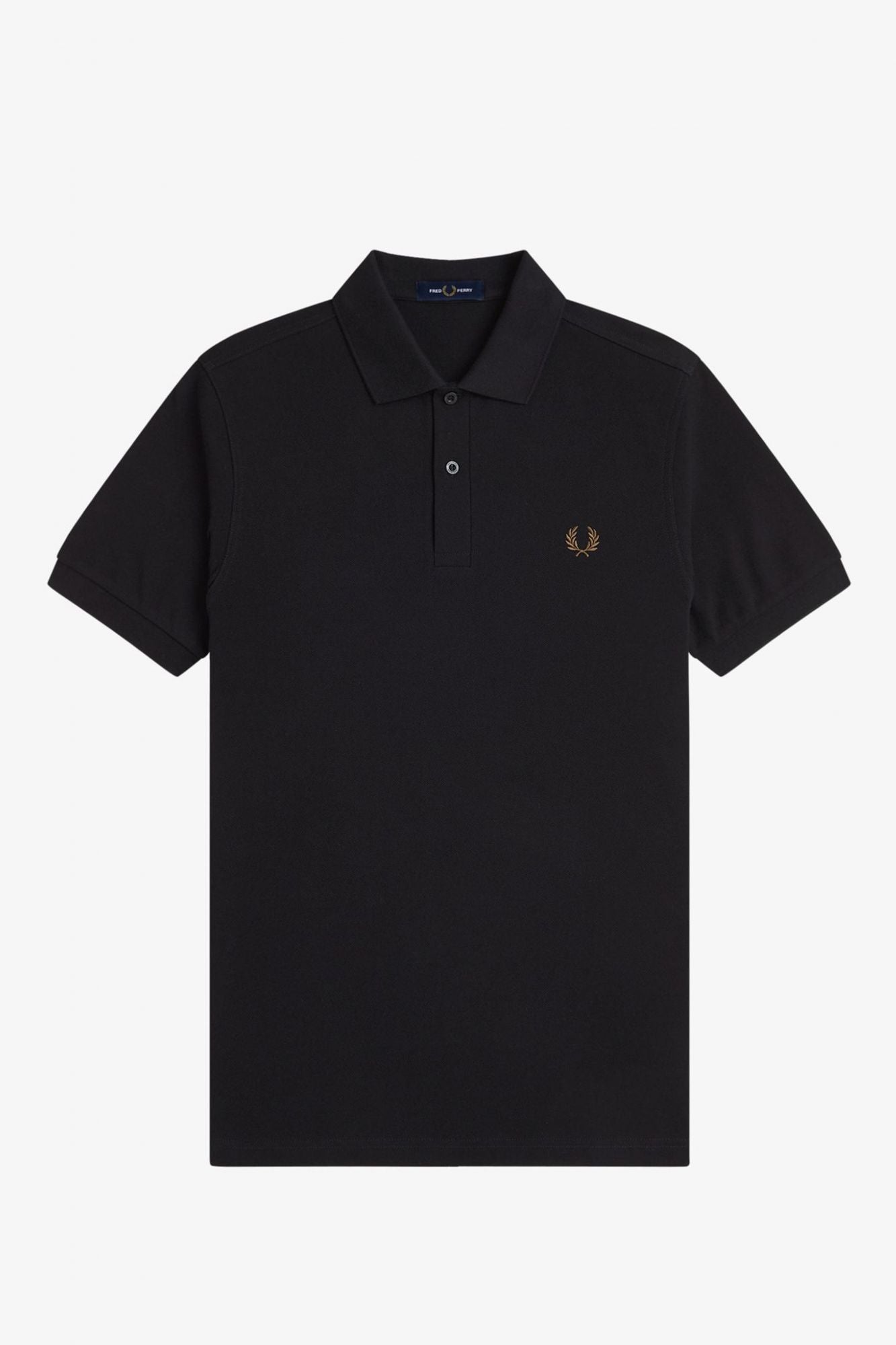 FRED PERRY PLAIN FRED PERRY SHIRT en color NEGRO (2)