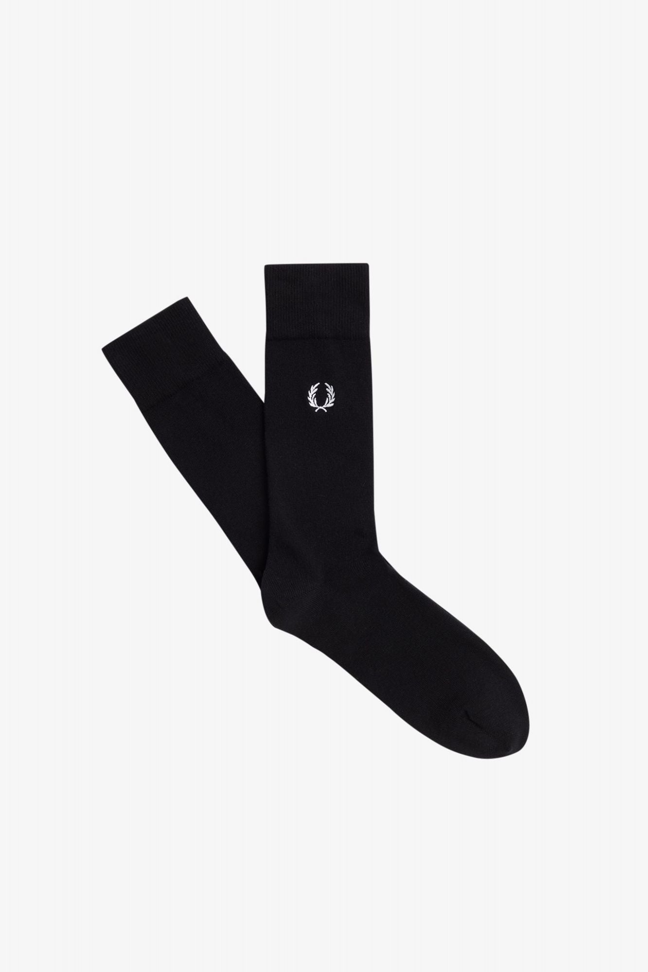 FRED PERRY WREATH SOCK en color NEGRO (1)