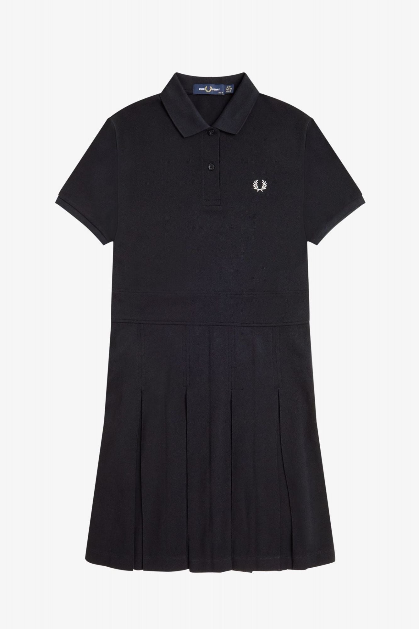 FRED PERRY PLEATED TENNIS DRESS en color NEGRO (2)