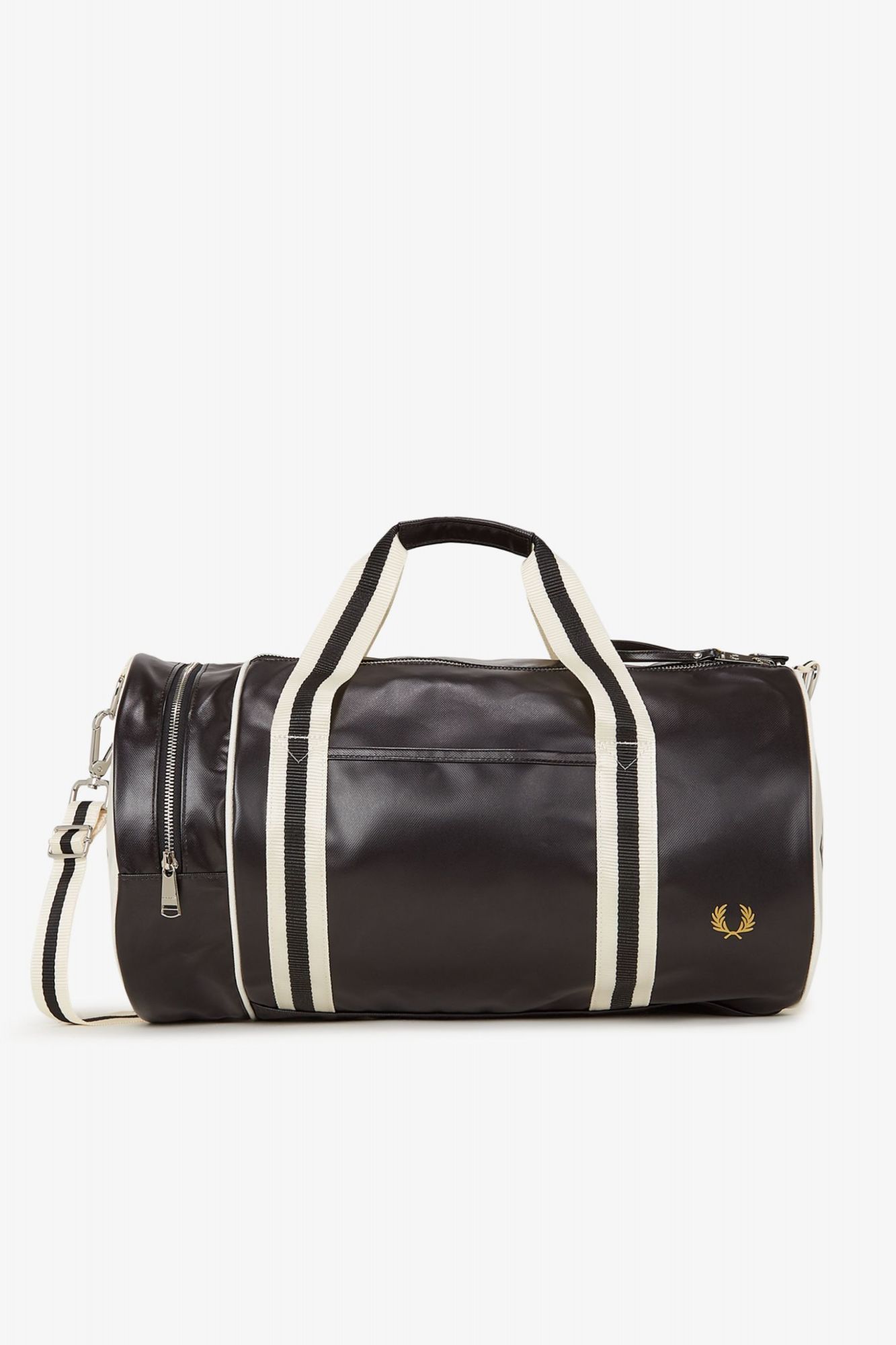 FRED PERRY CLASSIC BARREL BAG en color NEGRO (1)