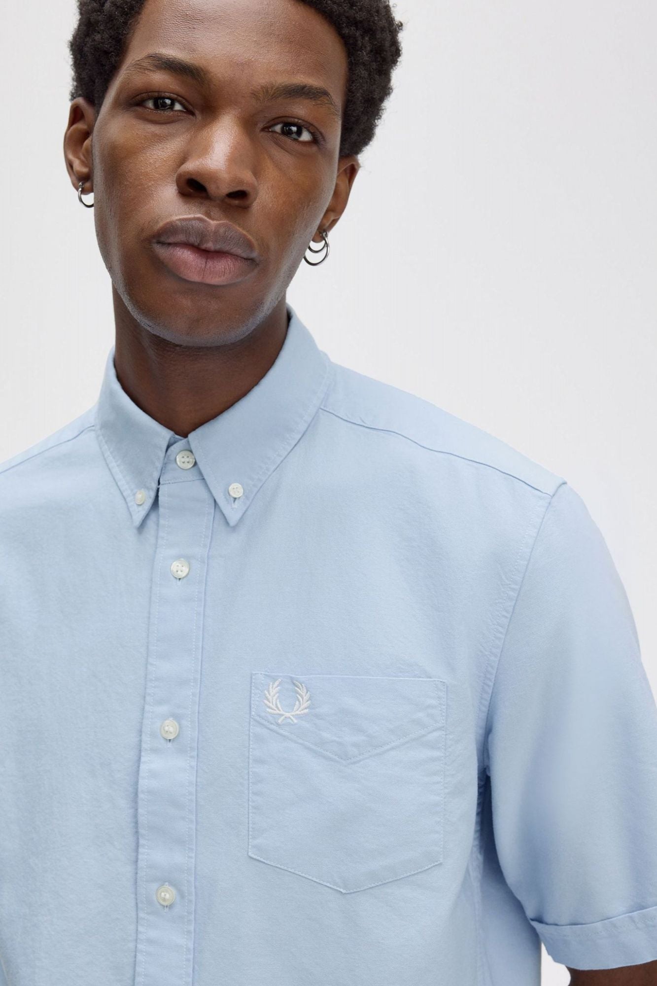 FRED PERRY OXFORD SHIRT en color AZUL (1)