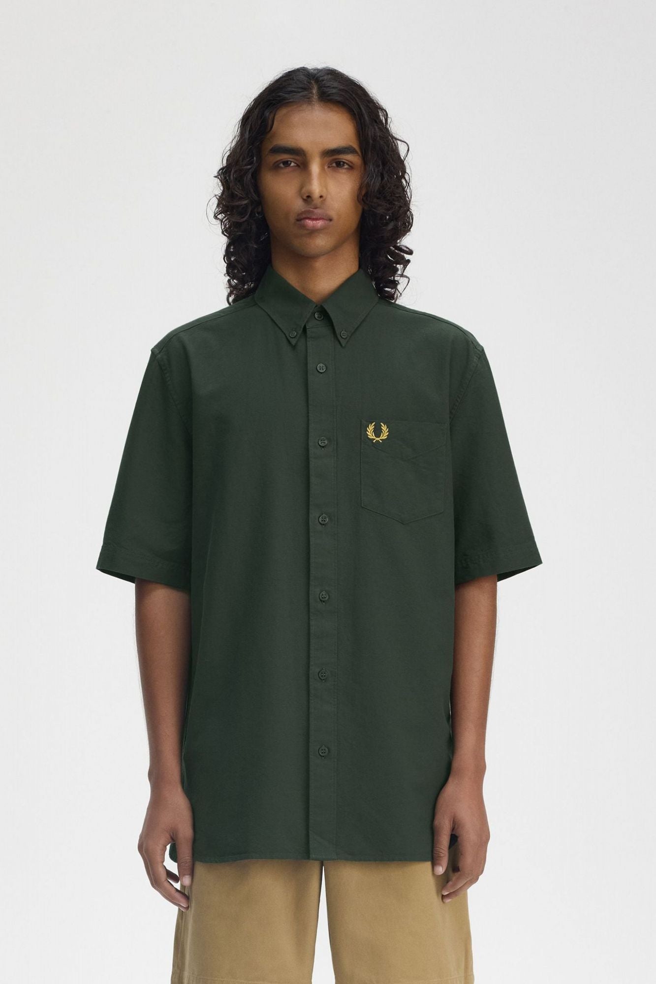 FRED PERRY OXFORD SHIRT en color VERDE (1)
