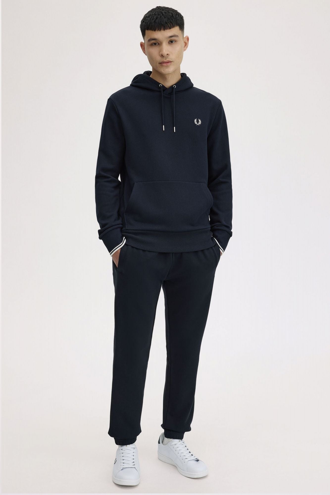 FRED PERRY HOODIE en color AZUL (4)