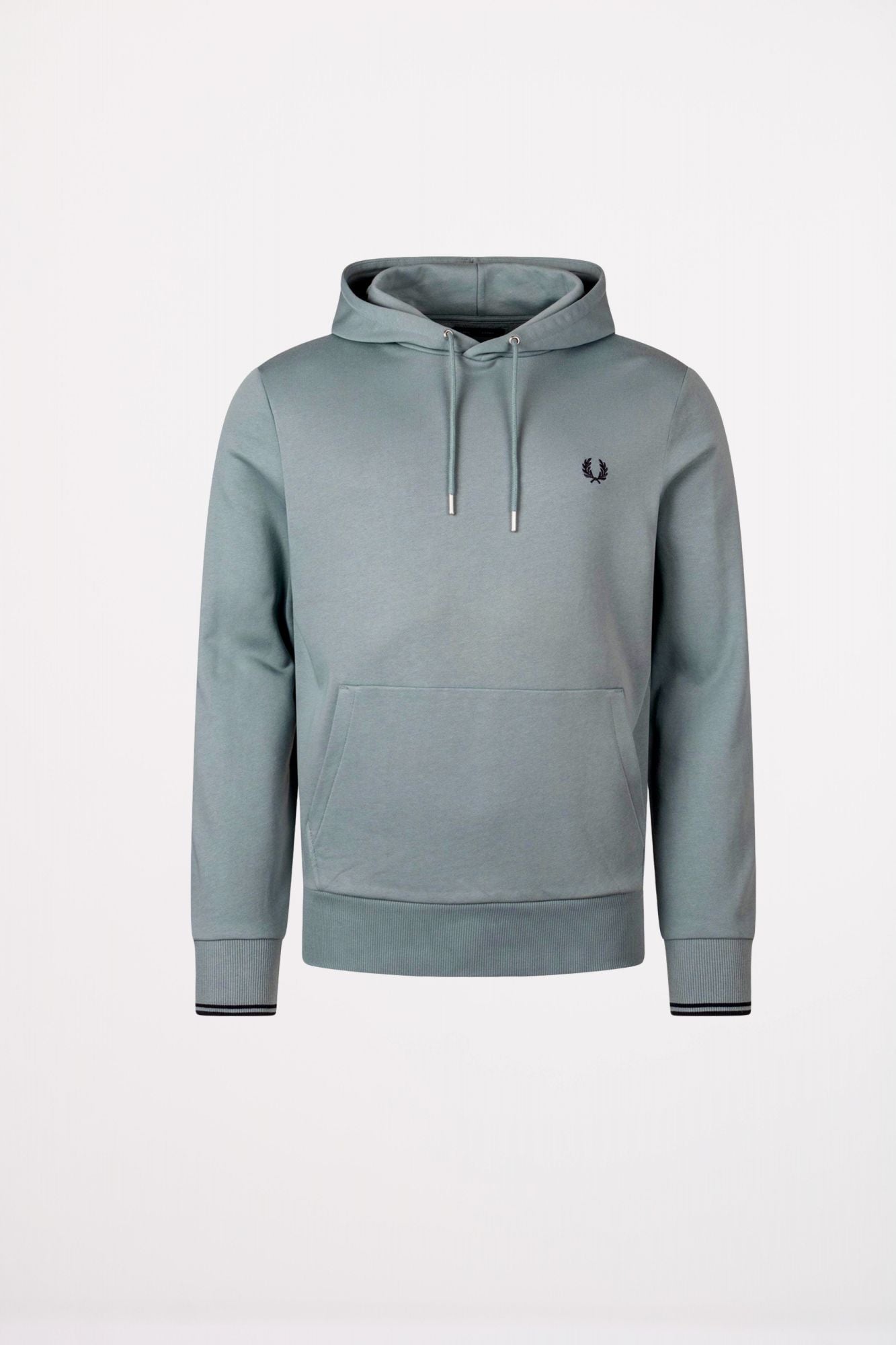 FRED PERRY TIPPED HOODED SWEATSHIRT en color VERDE (1)