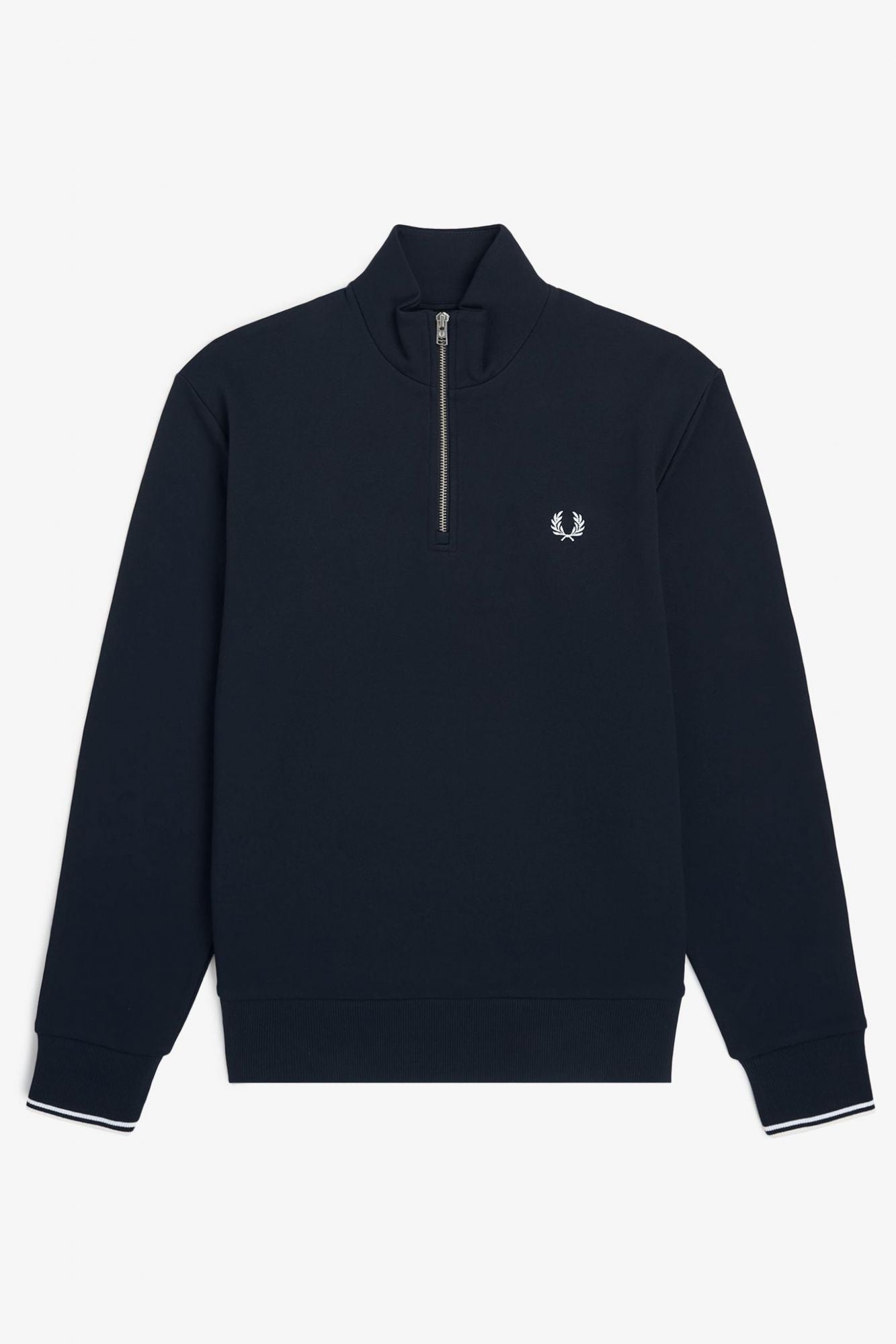 FRED PERRY HALF ZIP SWEATSHIRT en color AZUL (2)