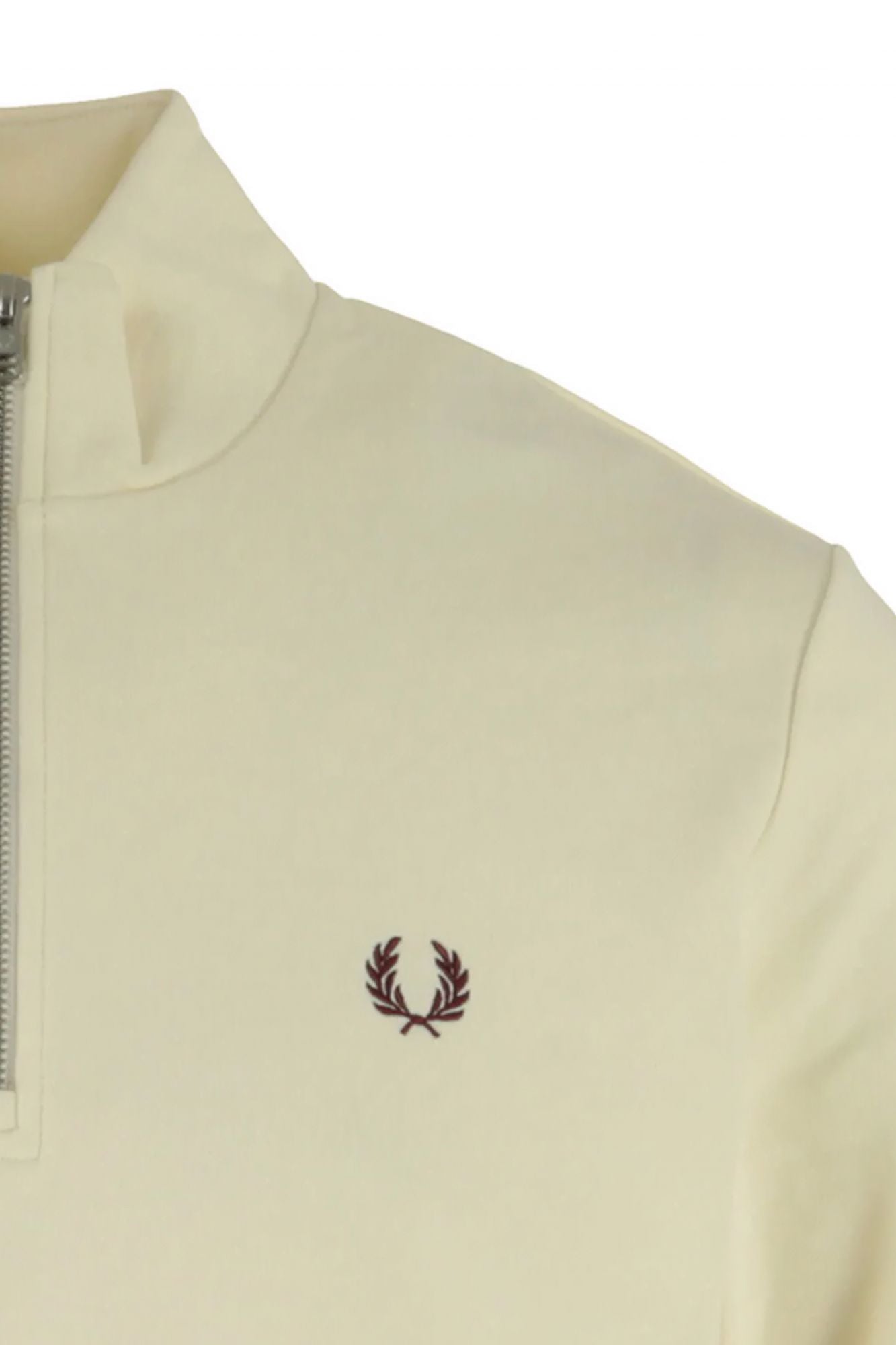 FRED PERRY HALF ZIP SWEATSHIRT en color BLANCO (3)