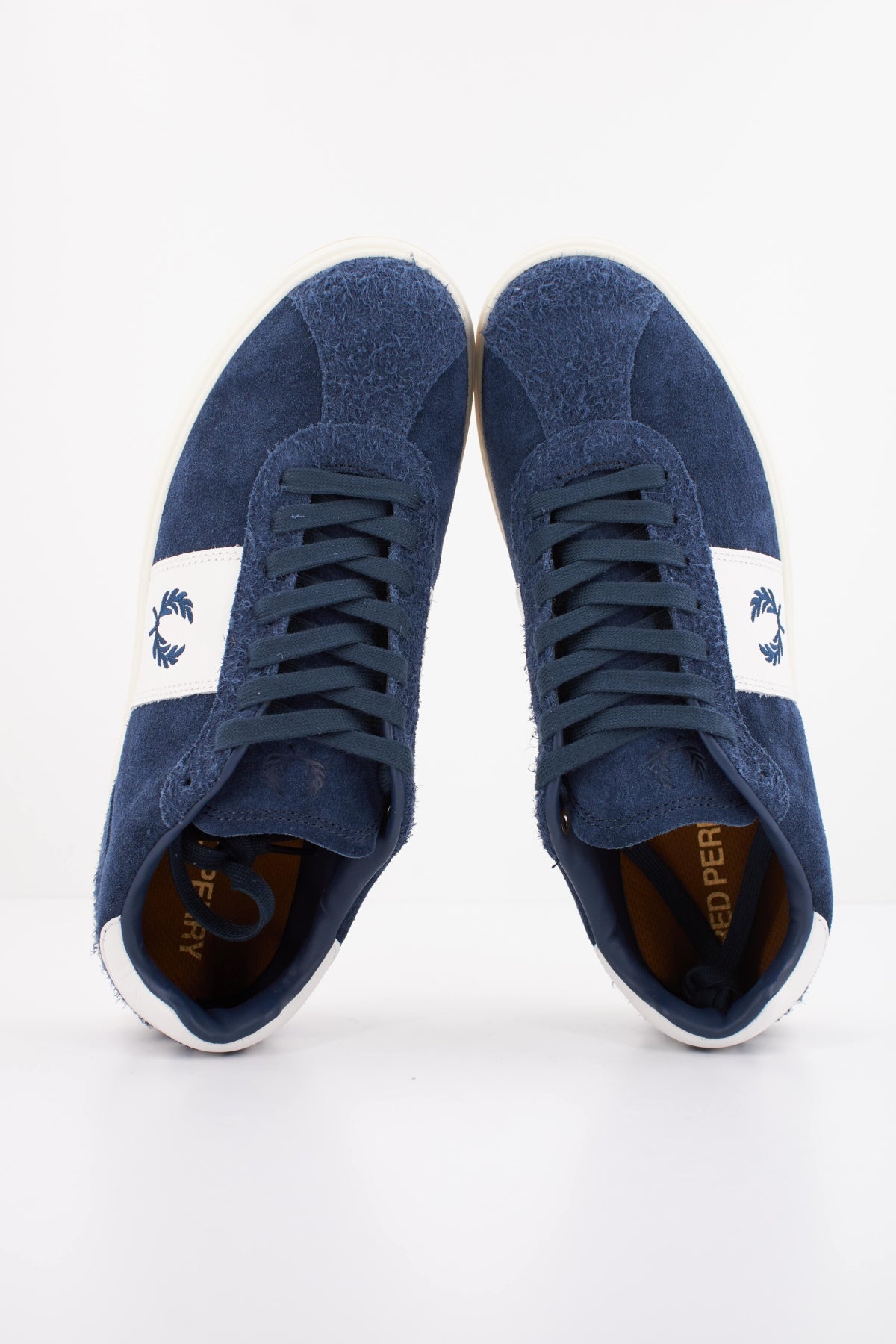 FRED PERRY B4 SUEDE LEATHER B9315 en color AZUL (3)