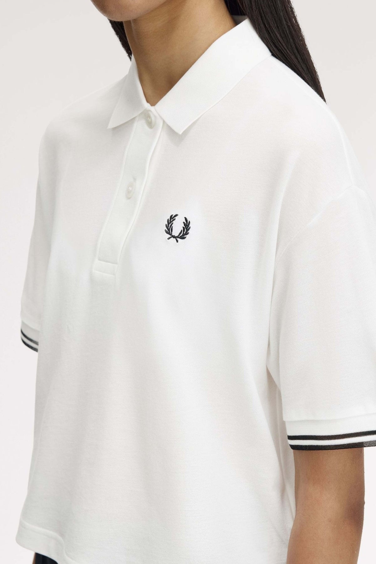 FRED PERRY TIPPED POLO SHIRT en color BLANCO (4)