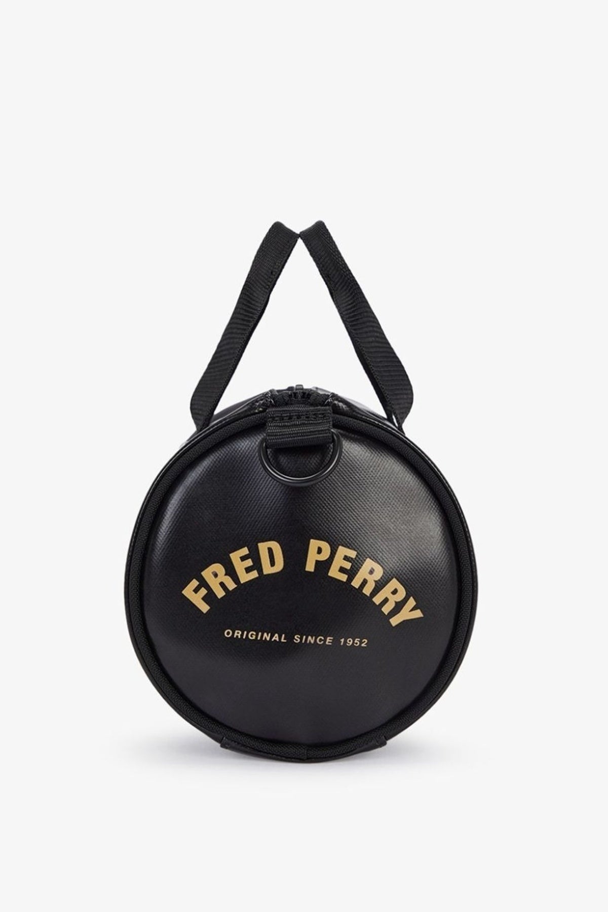 FRED PERRY TONAL CLASSIC MINI BARREL BAG en color NEGRO (4)