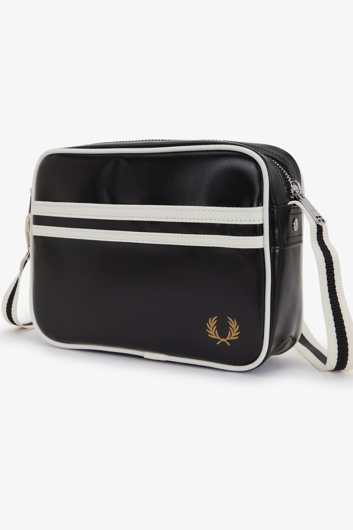 FRED PERRY CLASSIC MINI SHOUDLER BAG en color NEGRO (4)