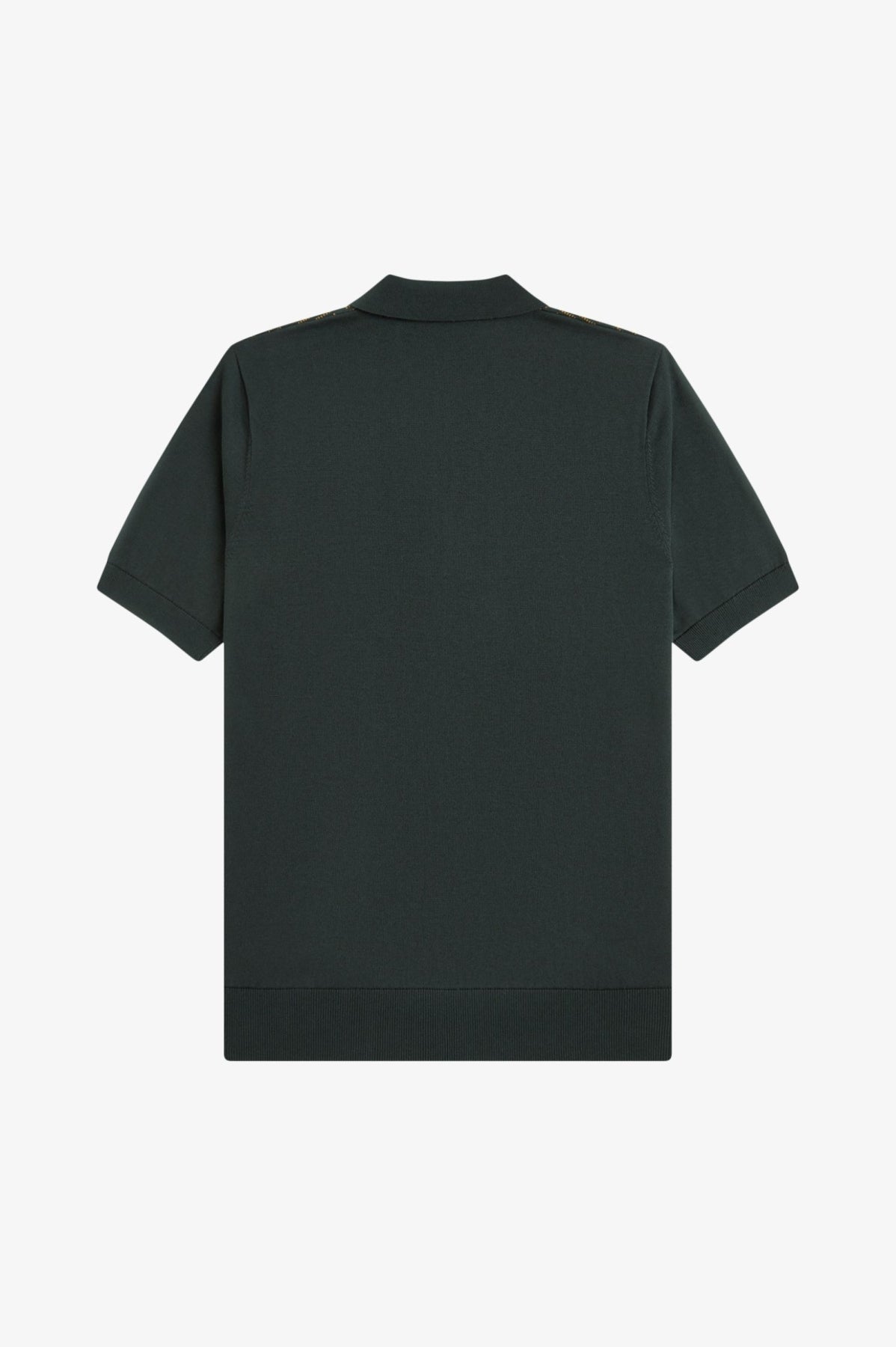 FRED PERRY TEXTURED PANEL KNITTED SHIRT en color VERDE (2)