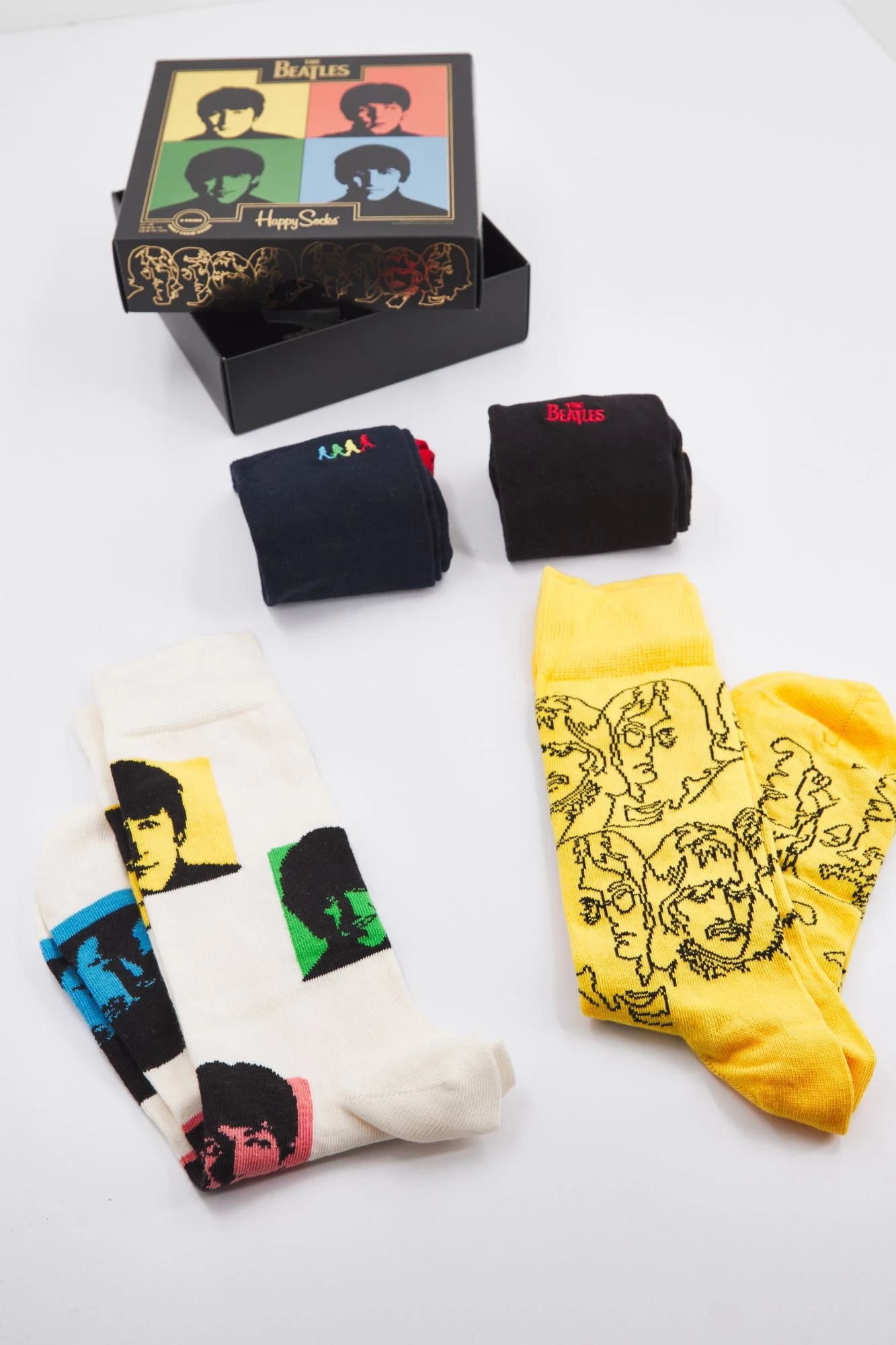 HAPPY SOCKS THE BEATLELS 4 PACK GIFT en color MULTICOLOR (8)