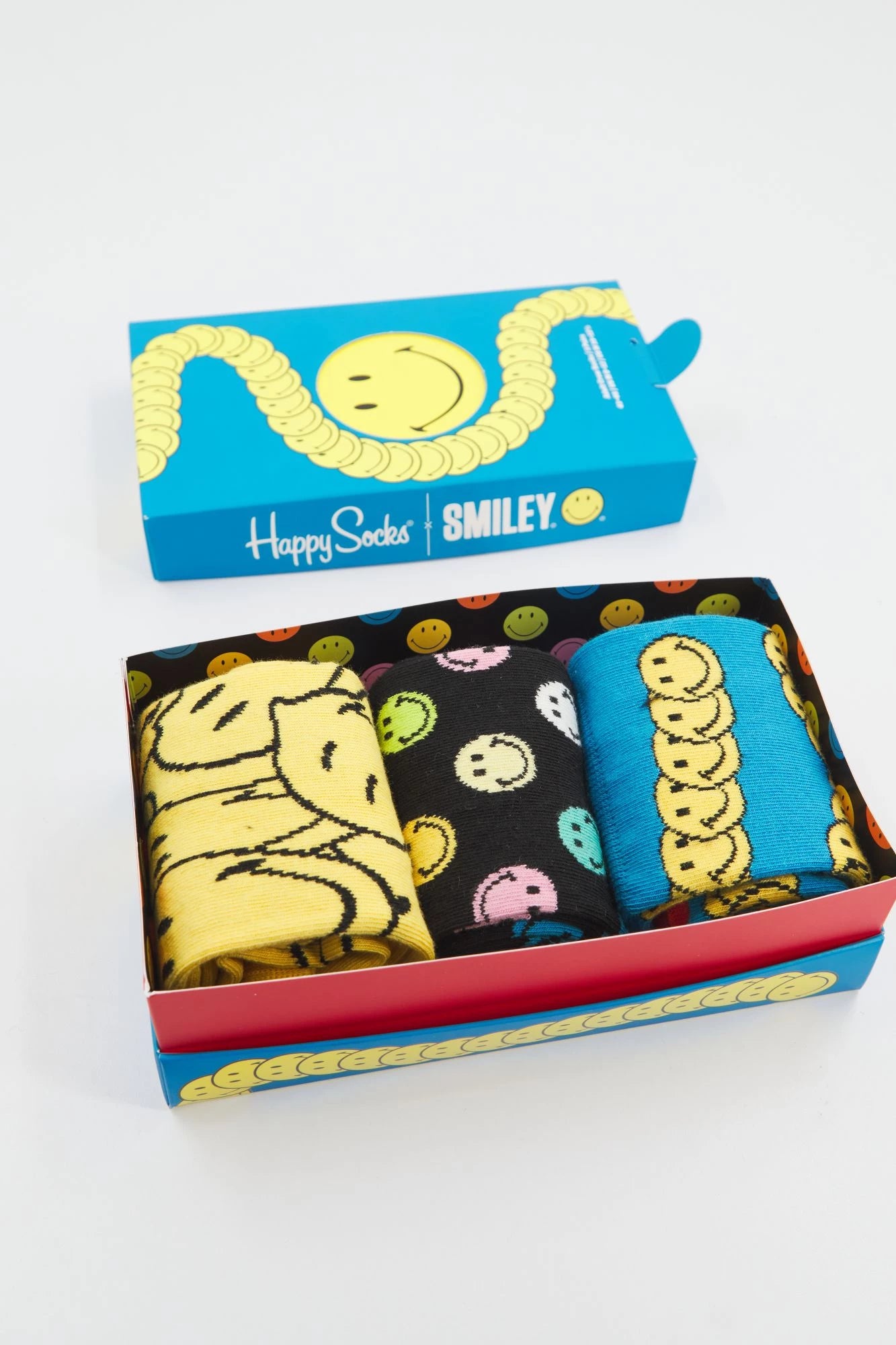 HAPPY SOCKS SMILE GIFT CREW SOCK en color MULTICOLOR (5)