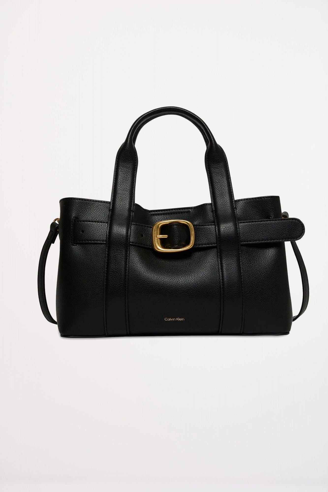 CALVIN KLEIN BUCKLE MINI TOTE WITH ST en color NEGRO (1)