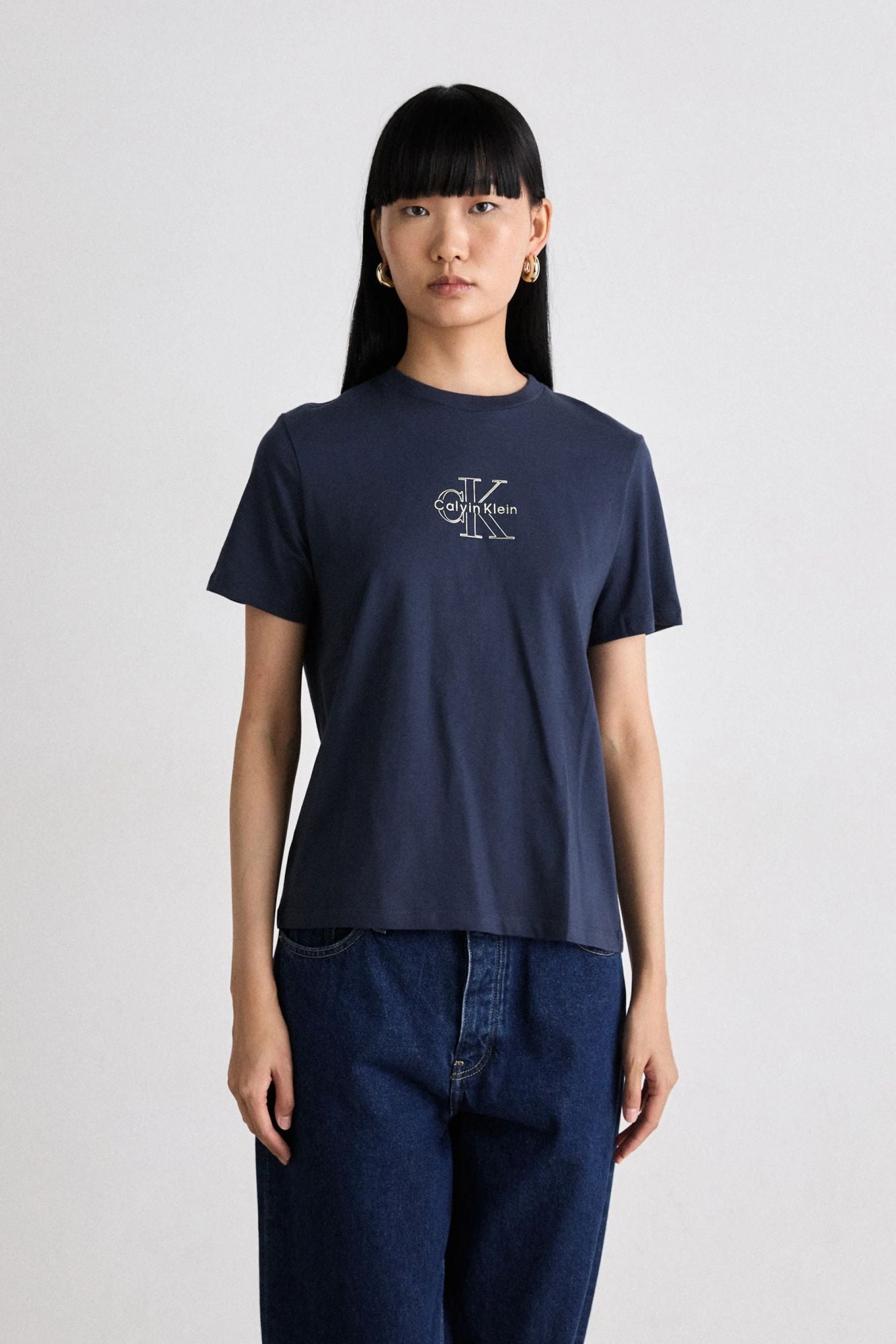 CALVIN KLEIN SS CLASSIC FOIL MONOLOGO en color AZUL (1)