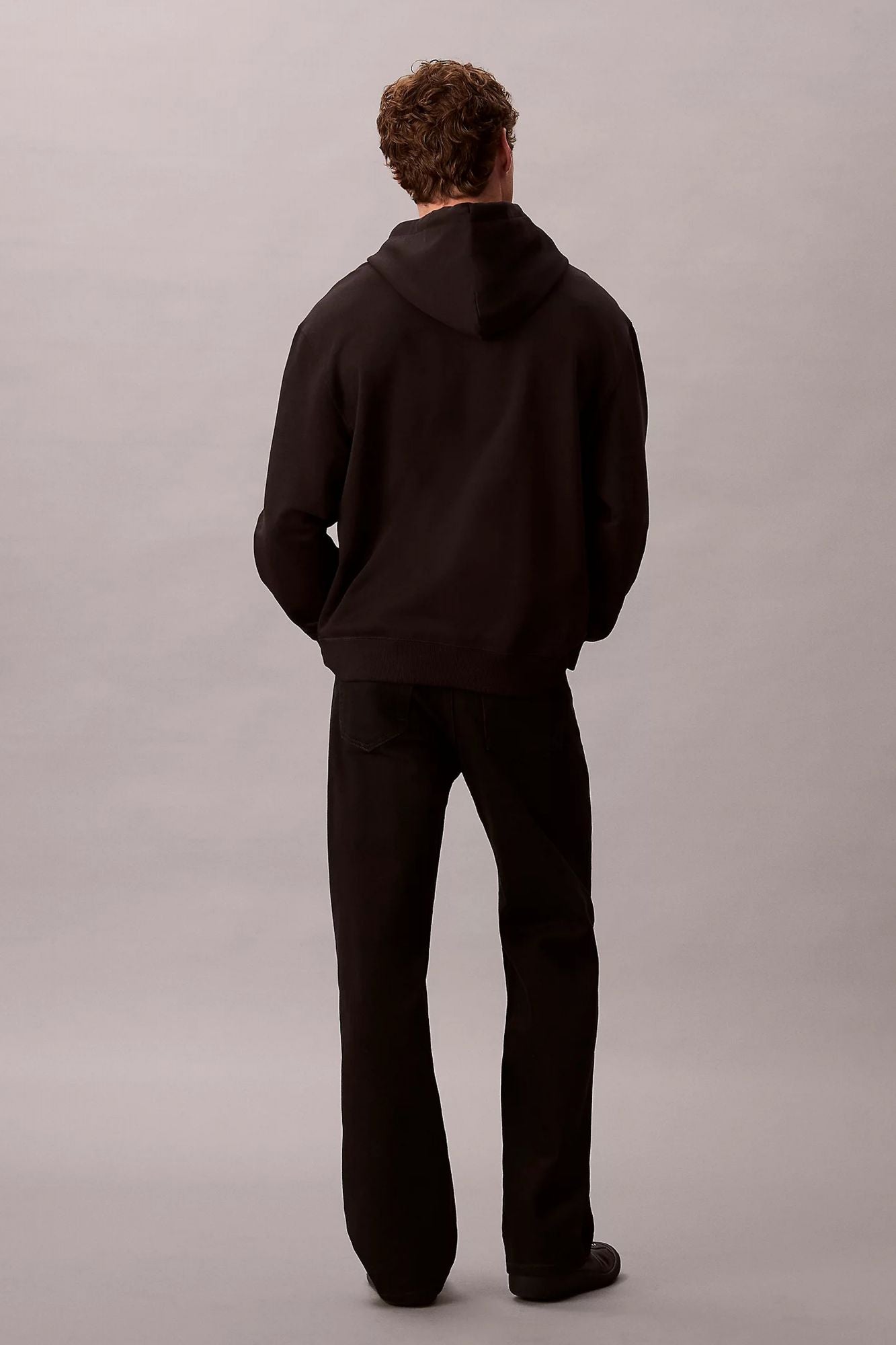 CALVIN KLEIN LS EU 350TERRY CK REDBOX en color NEGRO (3)