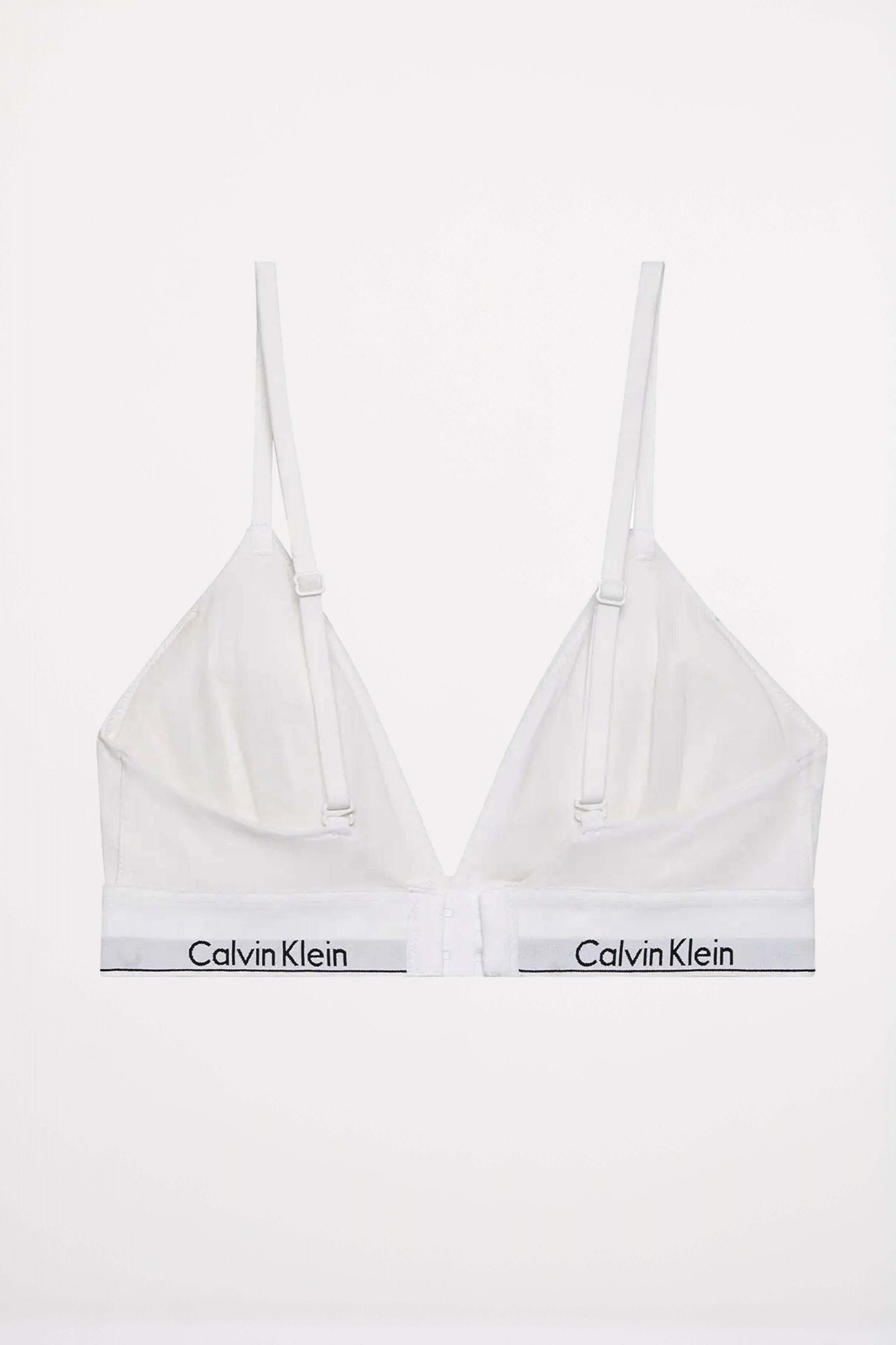 CALVIN KLEIN LIGHTLY LINED TRIANGLE BRALETTE en color BLANCO (2)