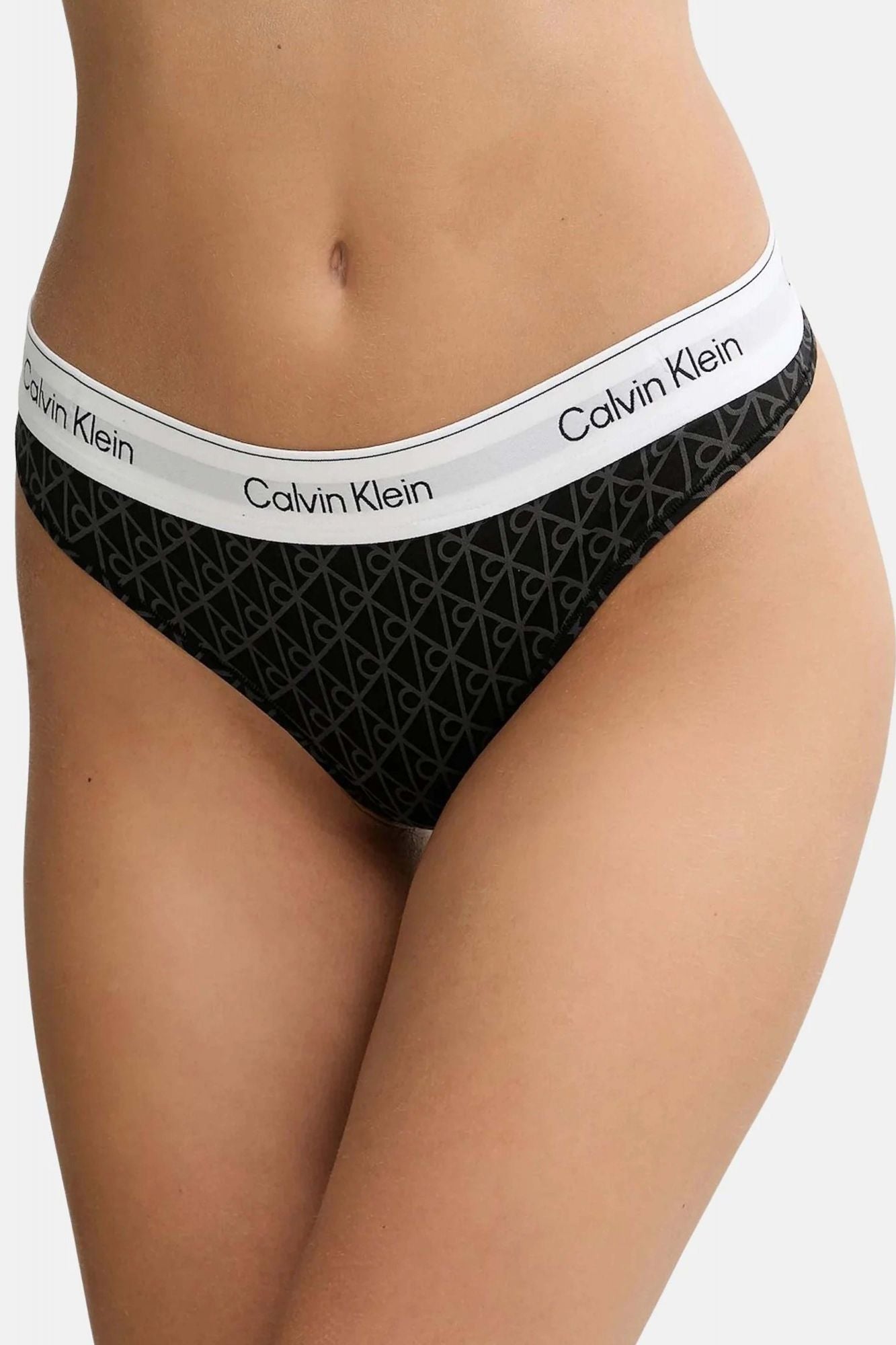 CALVIN KLEIN THONG en color NEGRO (2)