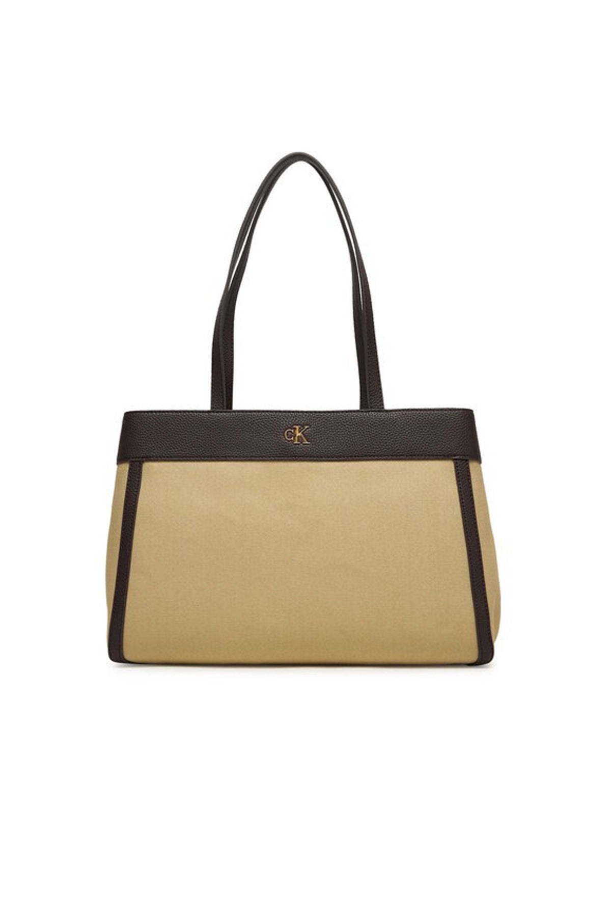 CALVIN KLEIN CANVAS MEDIUM TOTE en color VERDE (1)