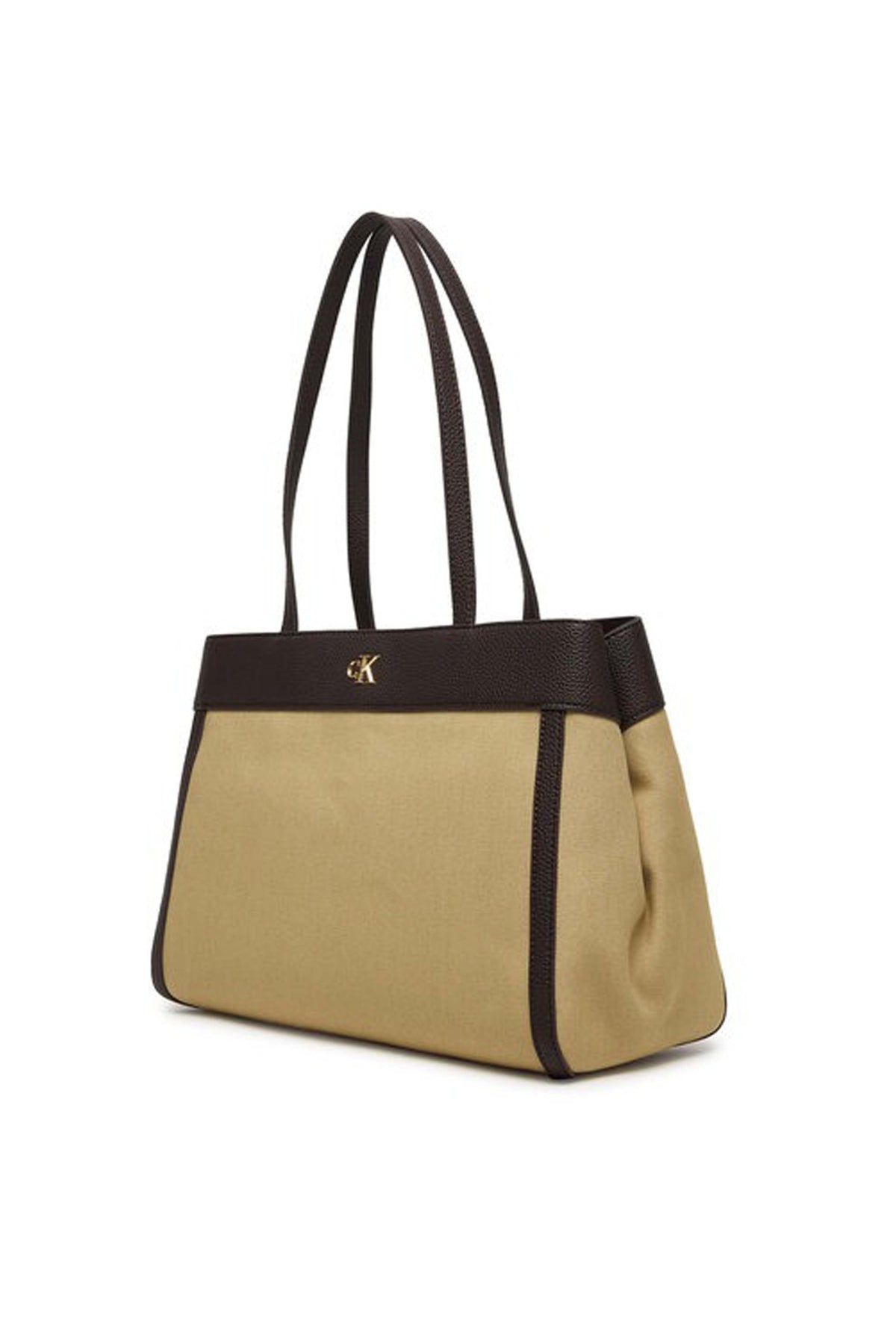 CALVIN KLEIN CANVAS MEDIUM TOTE en color VERDE (2)