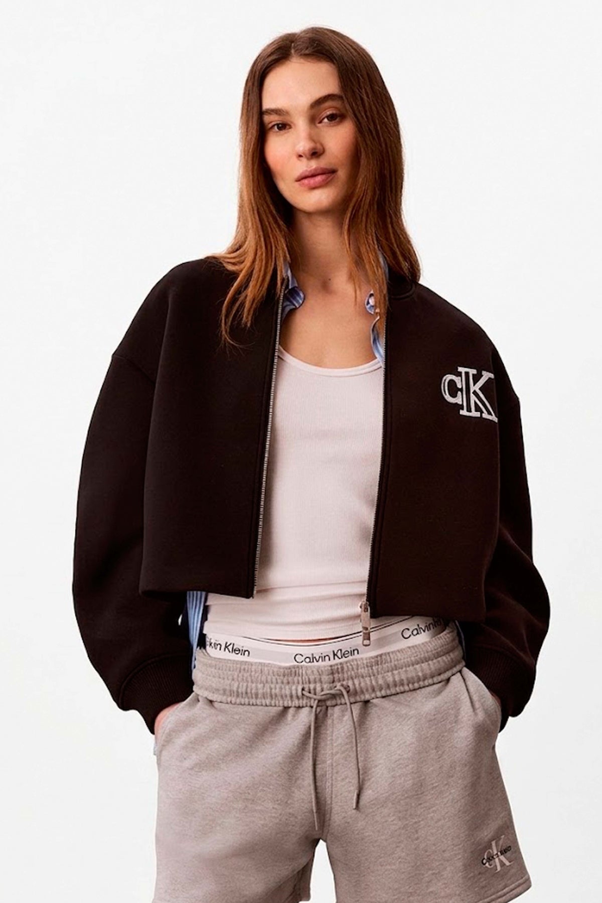 CALVIN KLEIN LV047AB508 CROPPED SPORTY SCUBA en color NEGRO (1)