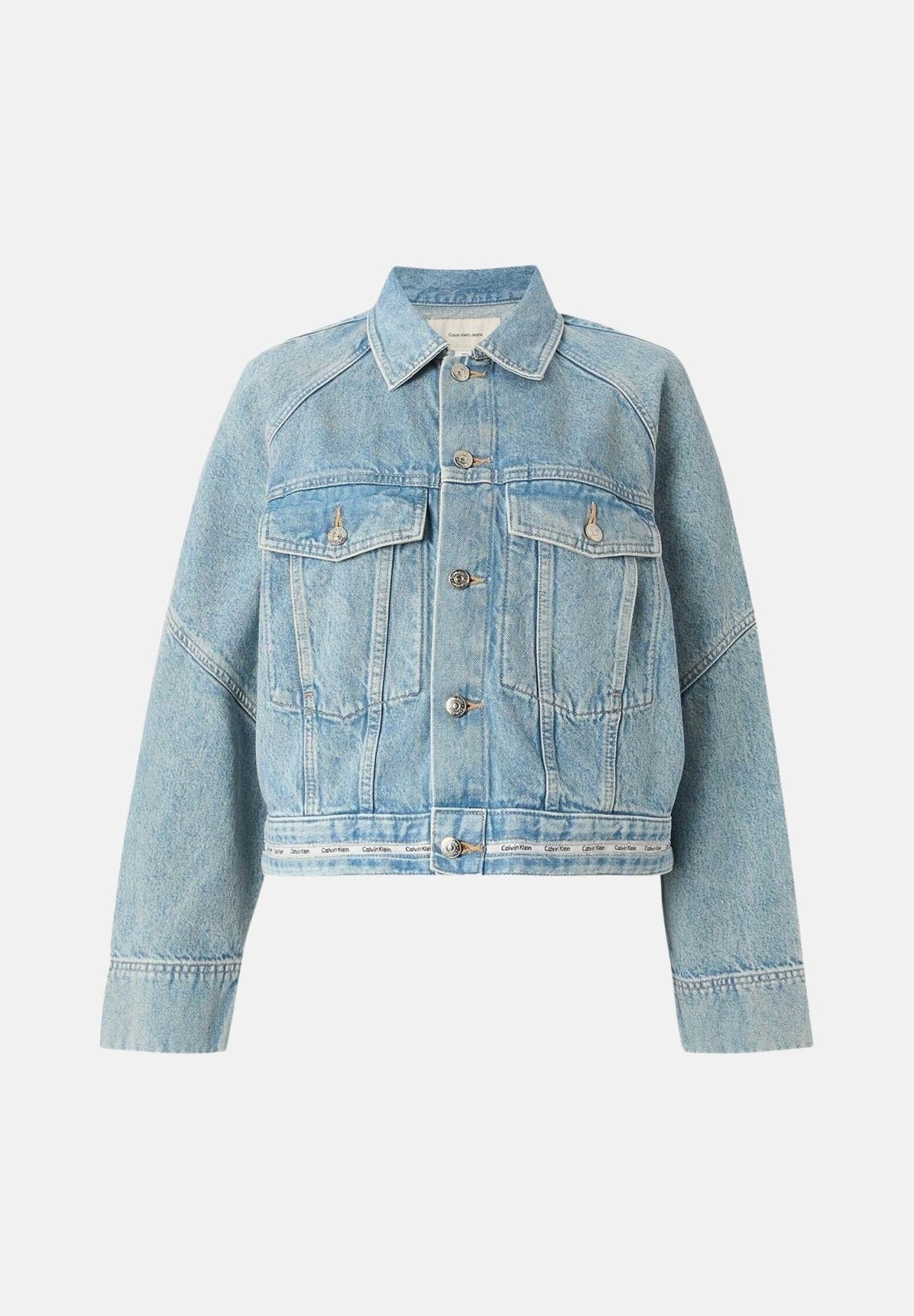 CALVIN KLEIN LV047G726G BRANDED BOXY DENIM en color AZUL (1)
