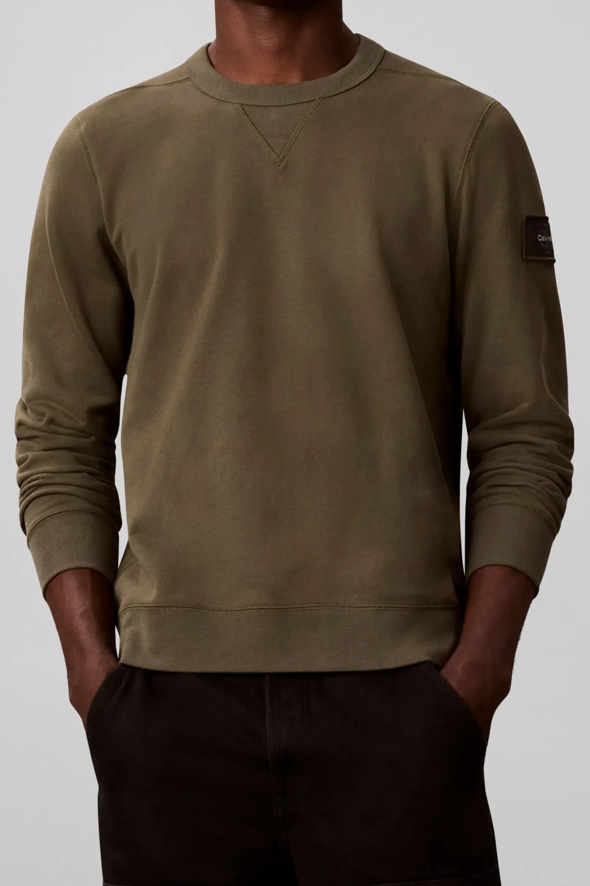 CALVIN KLEIN LV04RJ200G 350TERRY BADGE CN SWEATS en color (1)